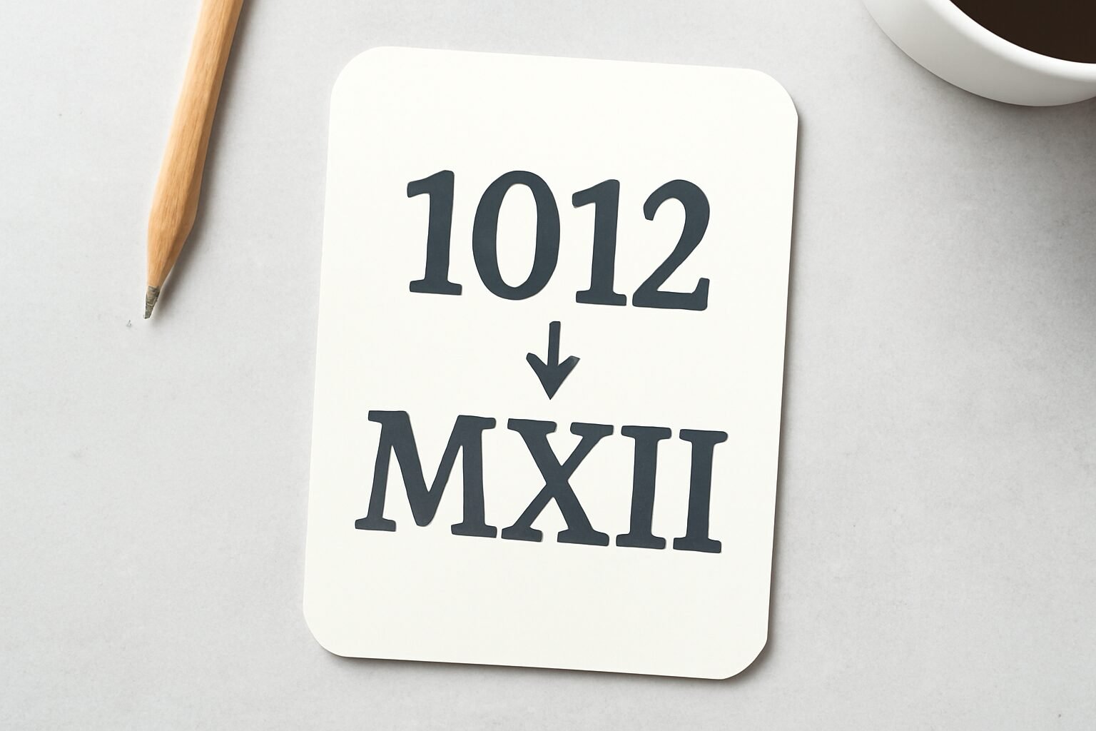 Roman Numerals: 1012