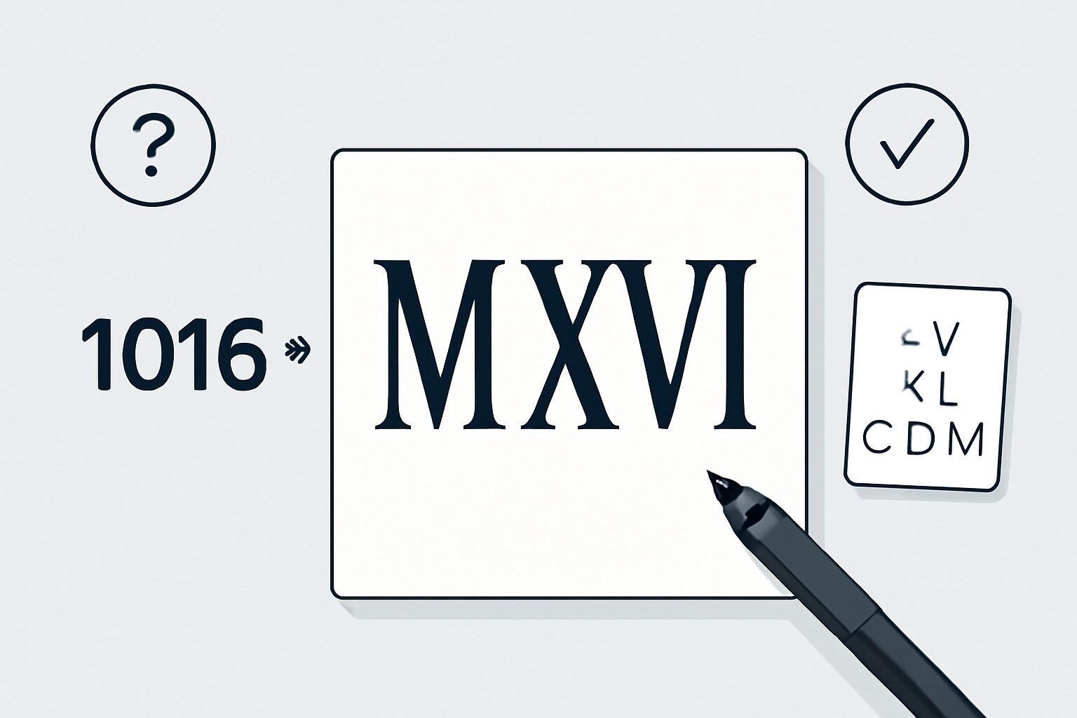 Roman Numerals: 1016