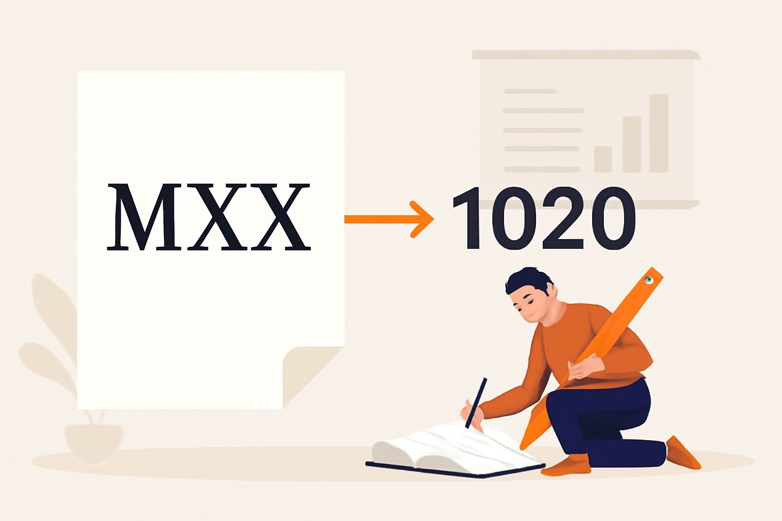 Roman Numerals: 1020