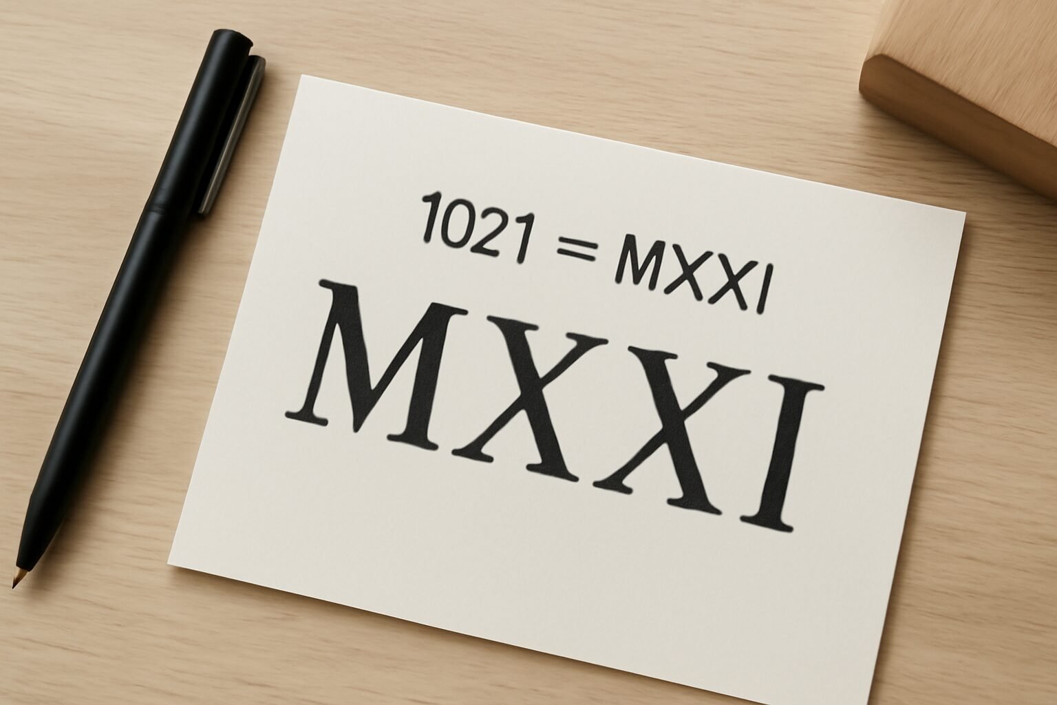 Roman Numerals: 1021