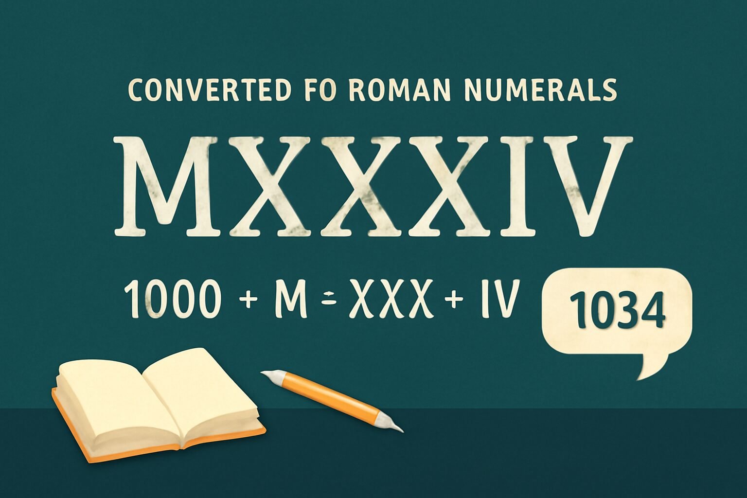 Roman Numerals: 1034