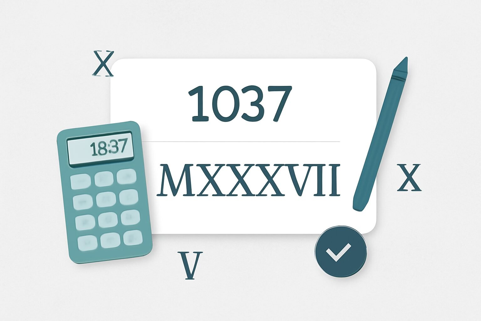 Roman Numerals: 1037