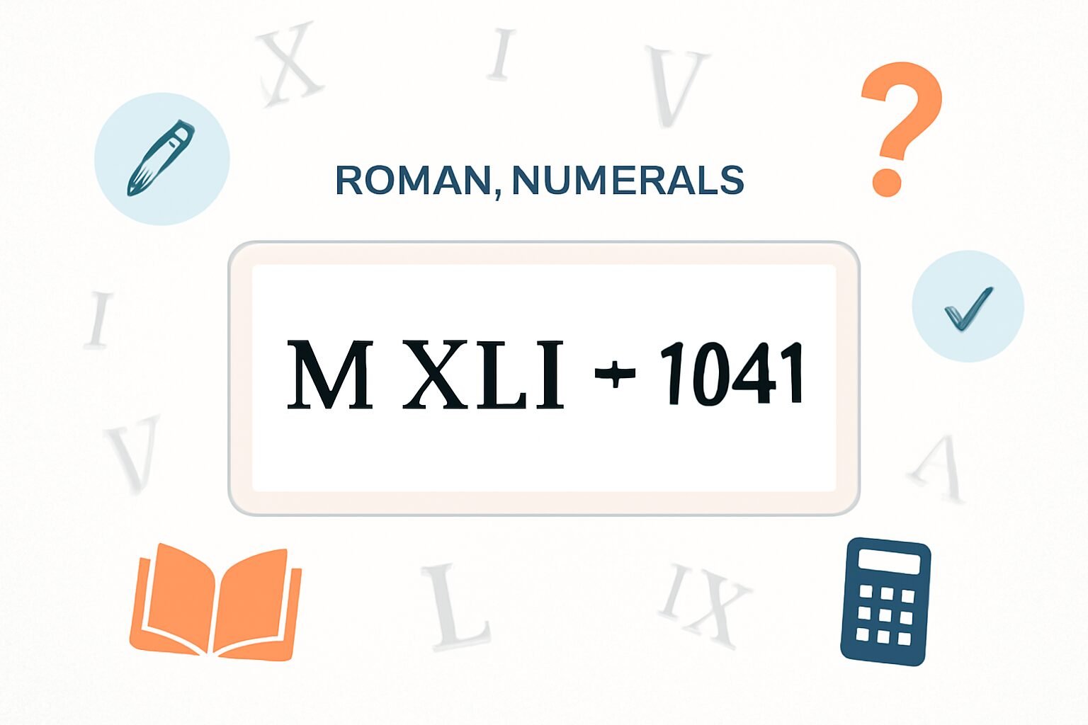 Roman Numerals: 1041
