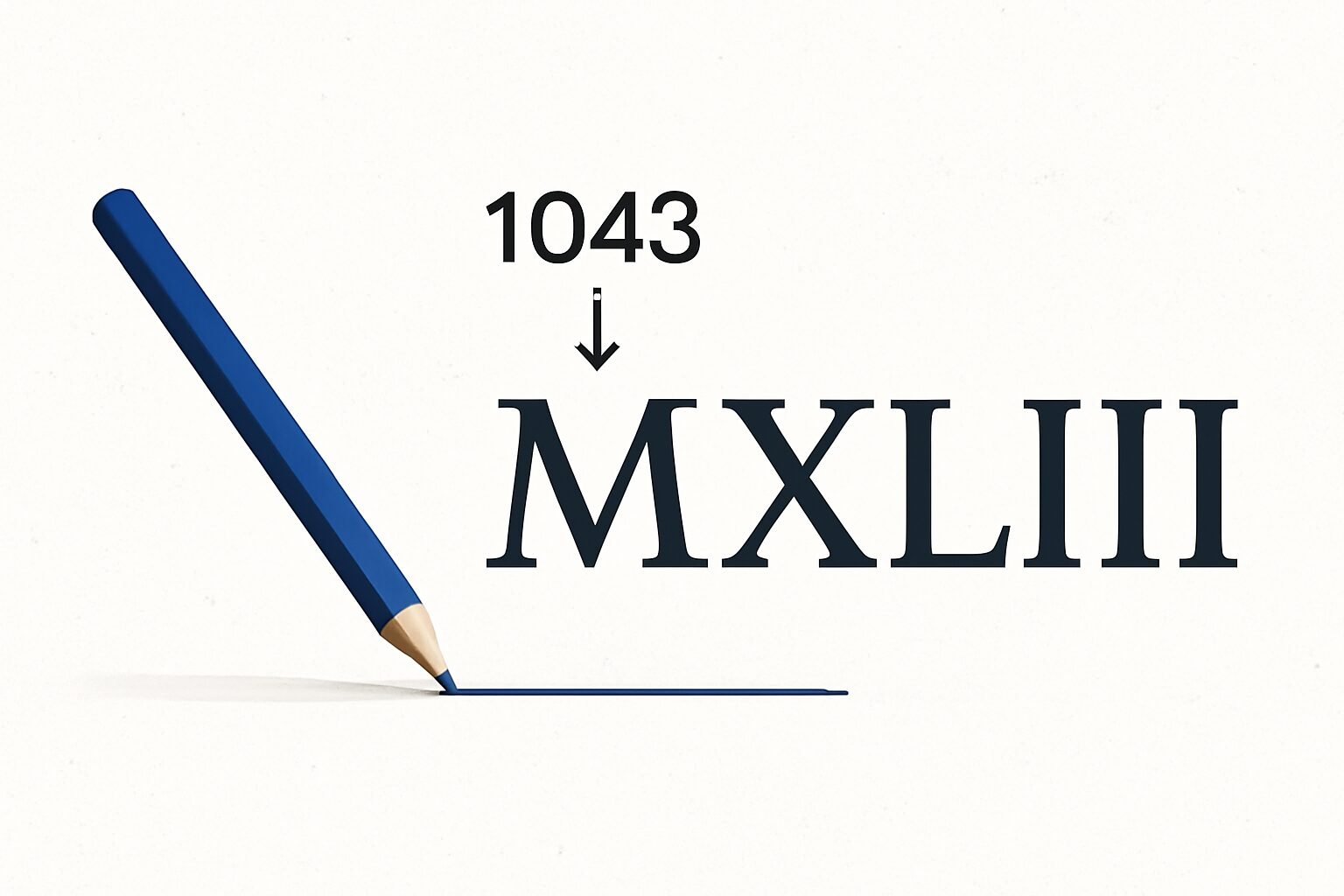 Roman Numerals: 1043