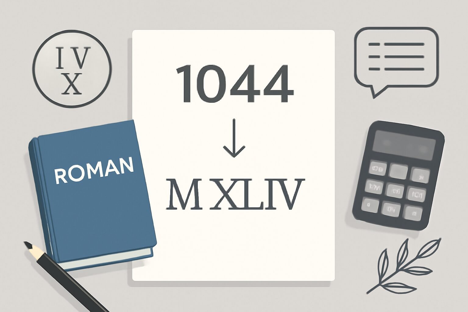 Roman Numerals: 1044