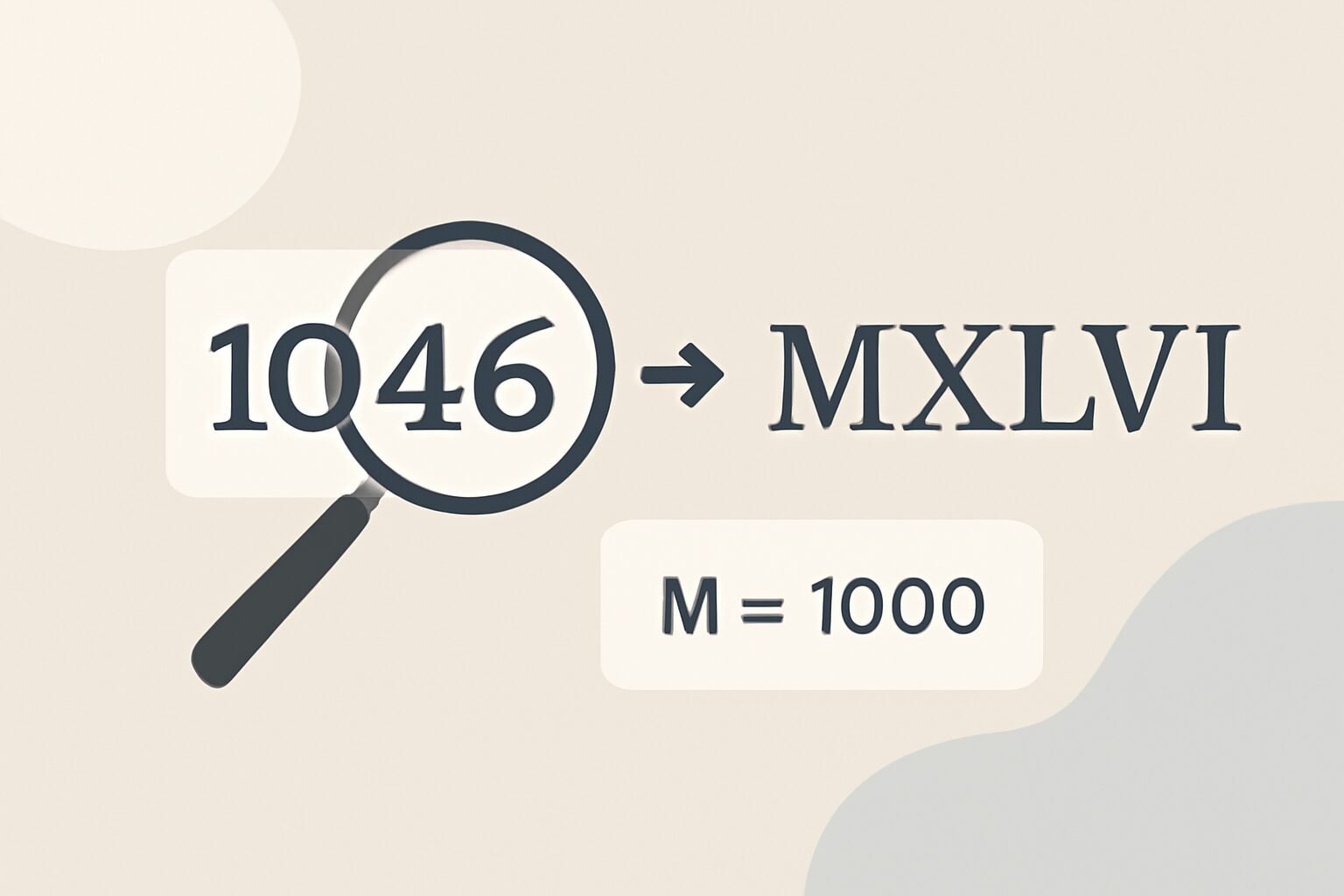 Roman Numerals: 1046