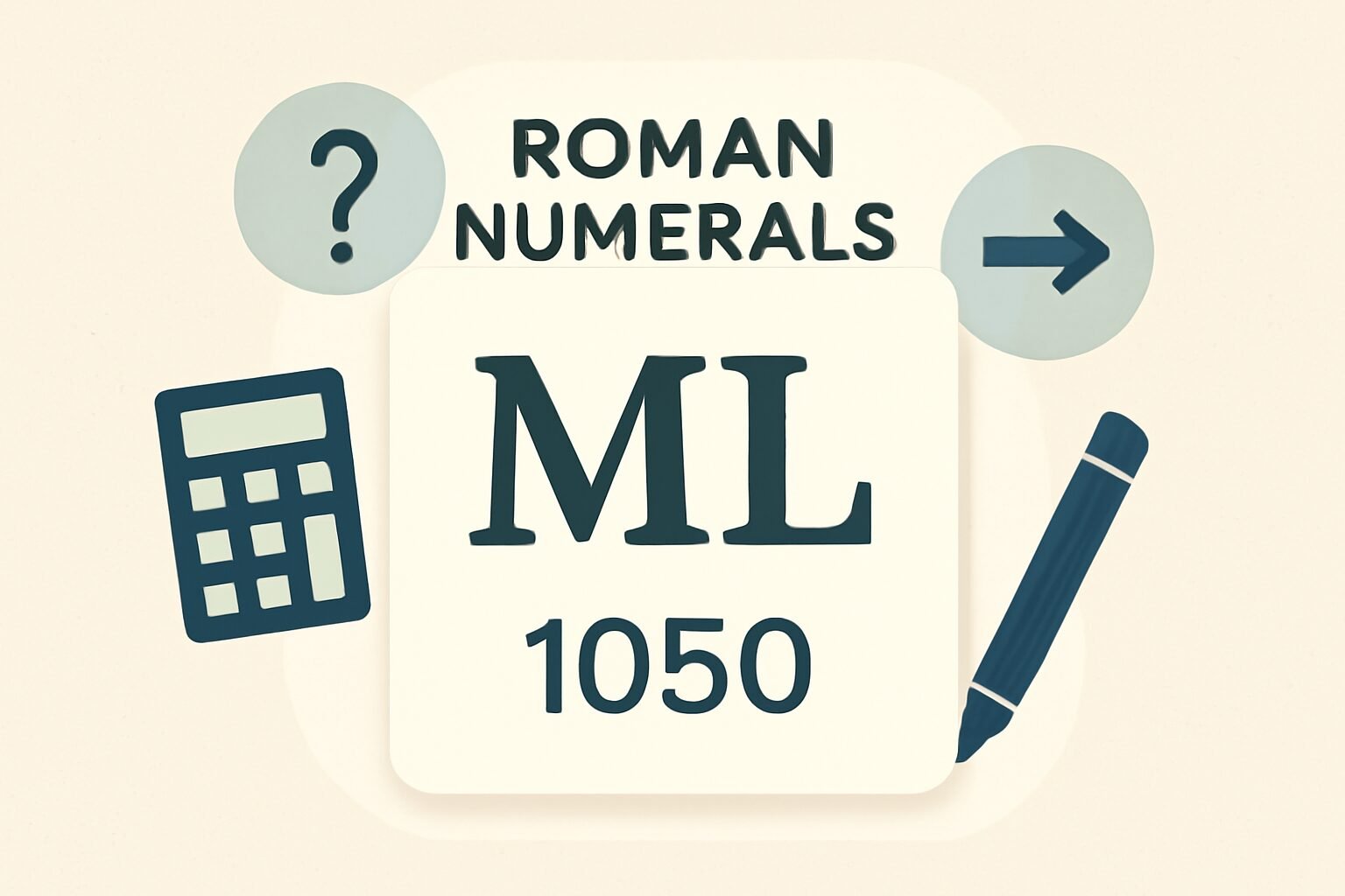 Roman Numerals: 1050