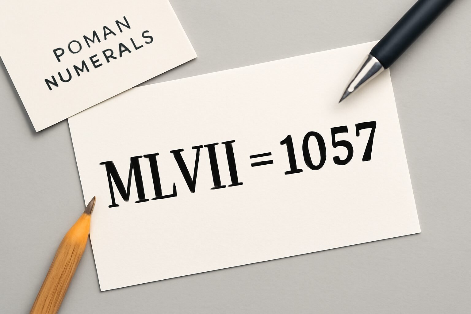 Roman Numerals: 1057