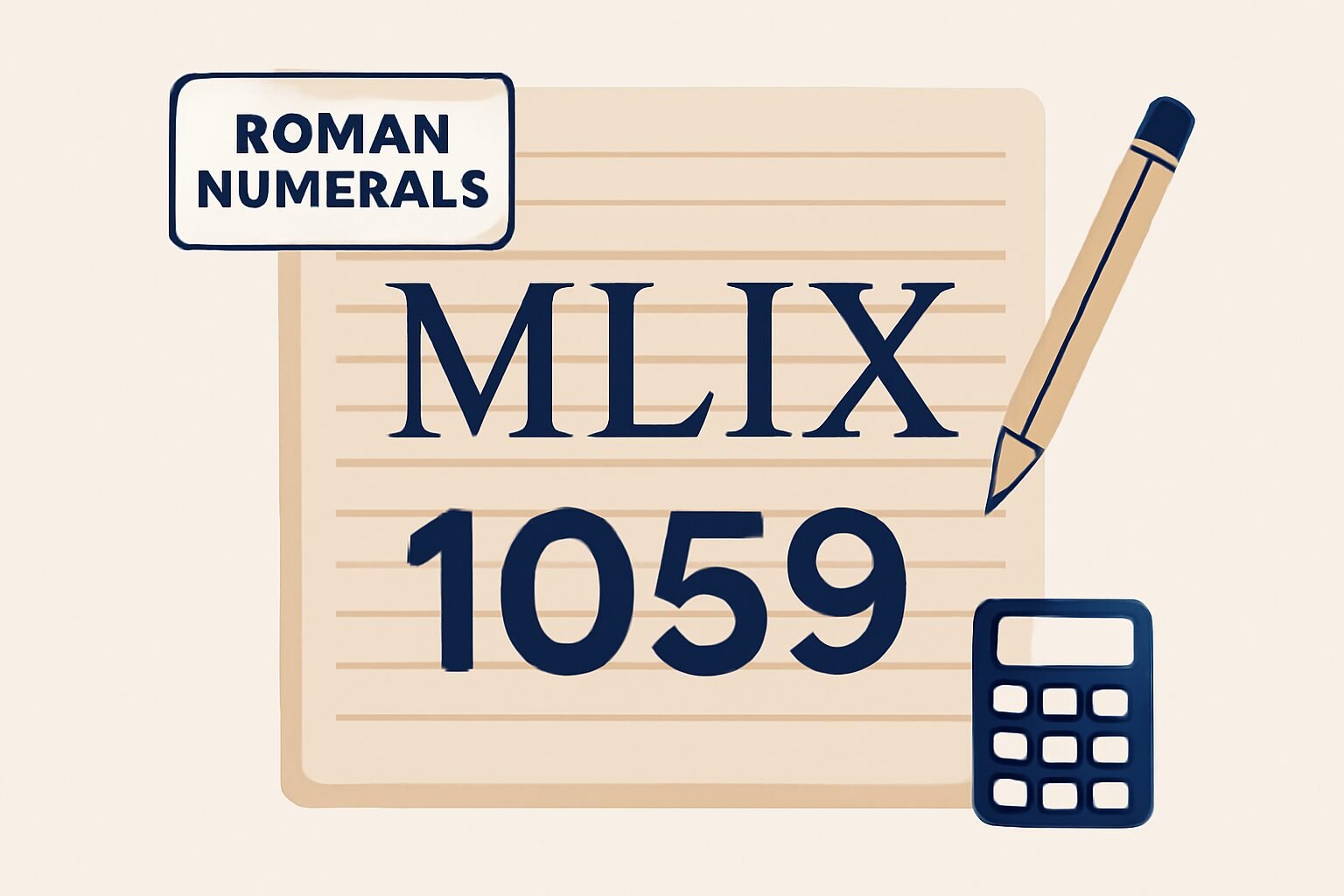 Roman Numerals: 1059
