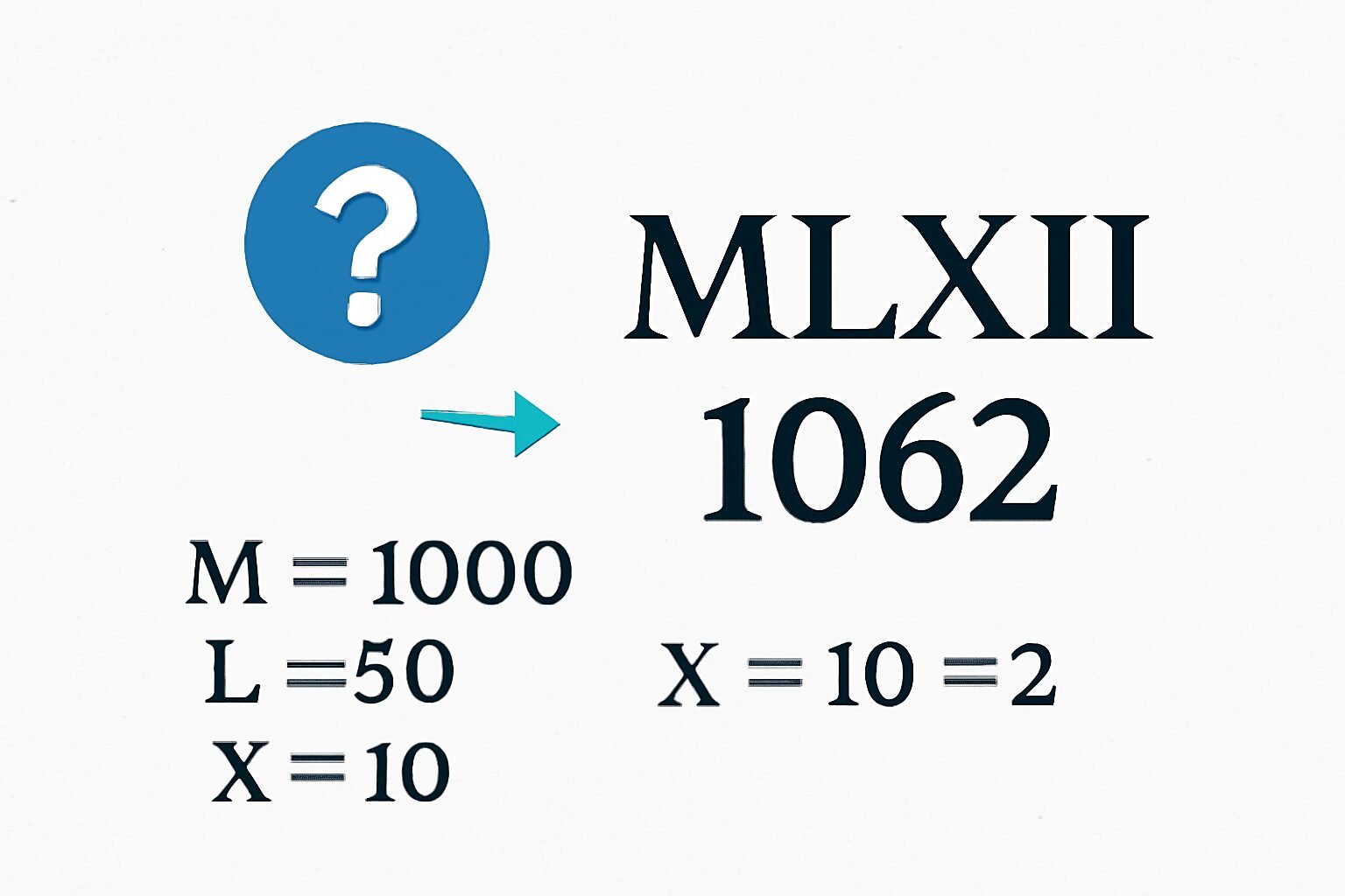 Roman Numerals: 1062