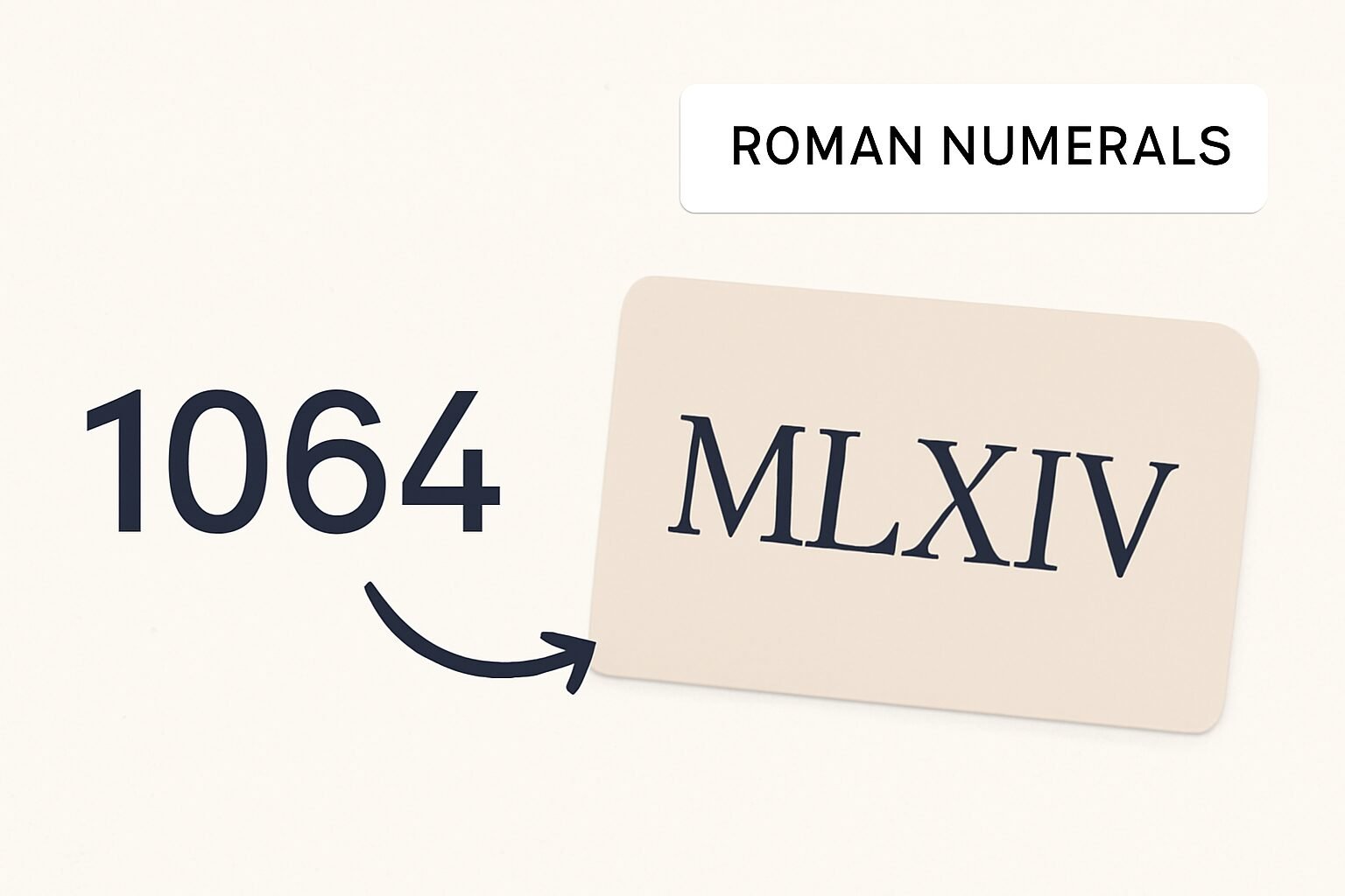 Roman Numerals: 1064