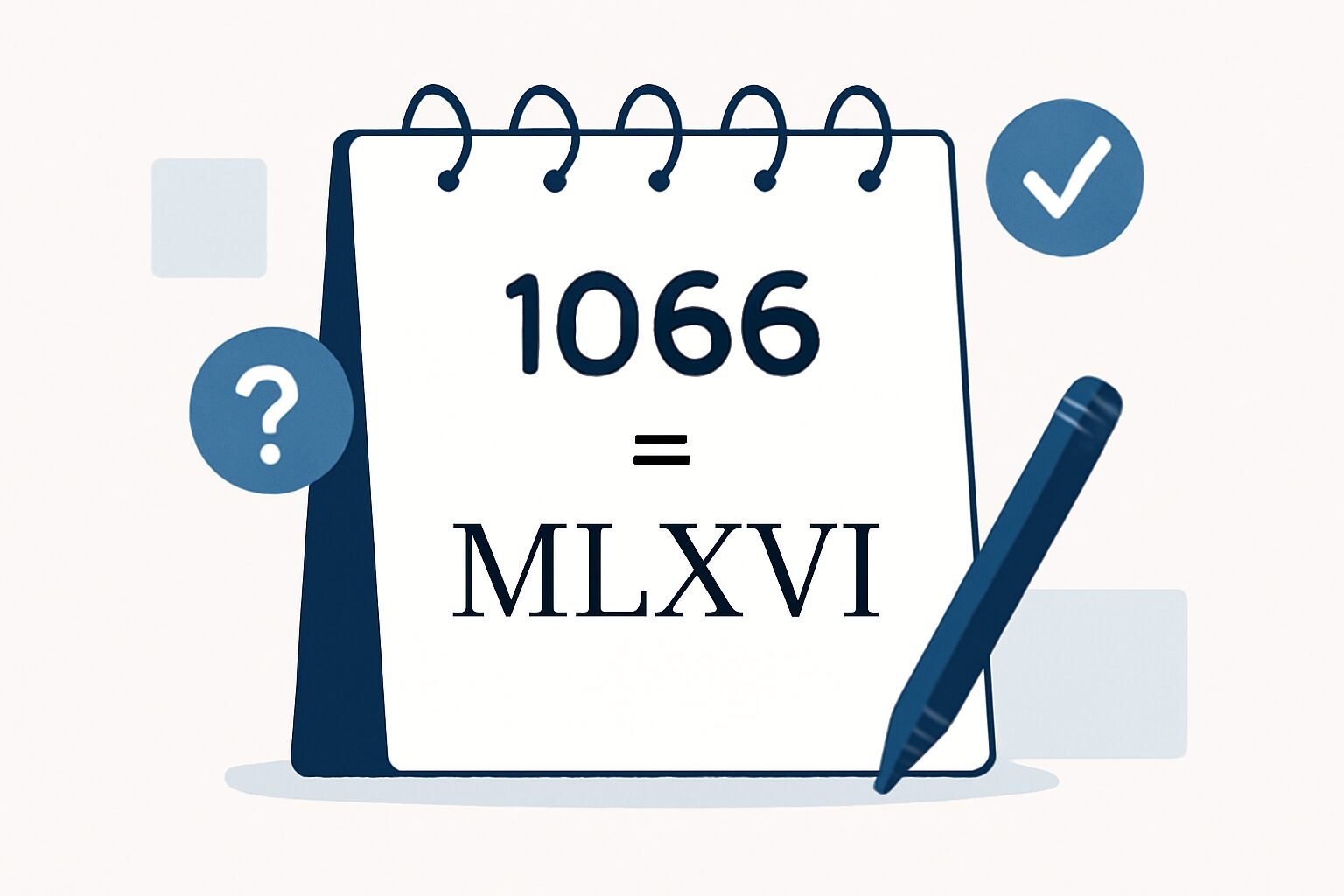 Roman Numerals: 1066