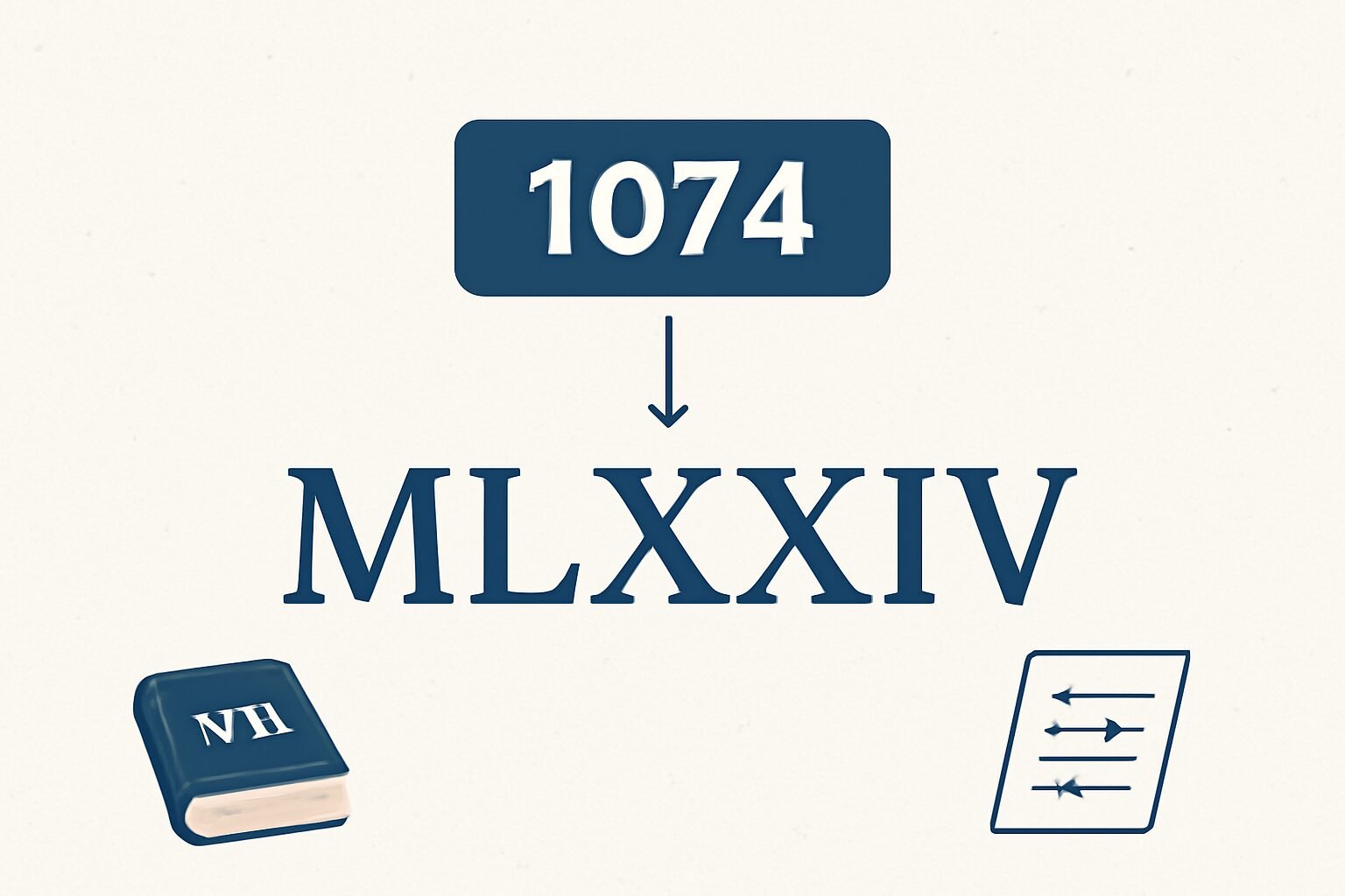 Roman Numerals: 1074