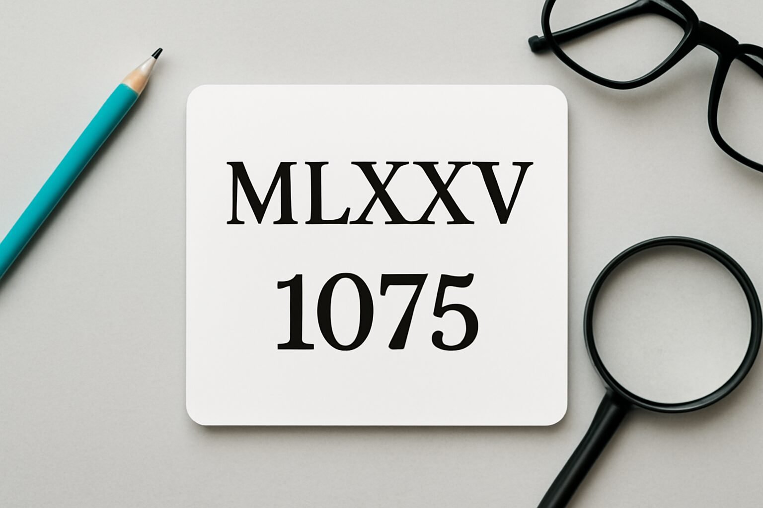 Roman Numerals: 1075