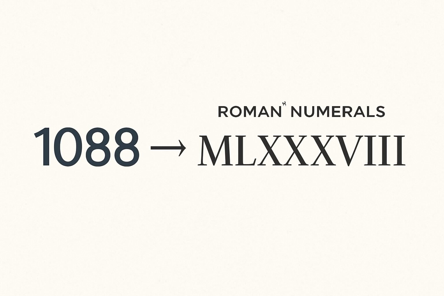 Roman Numerals: 1088