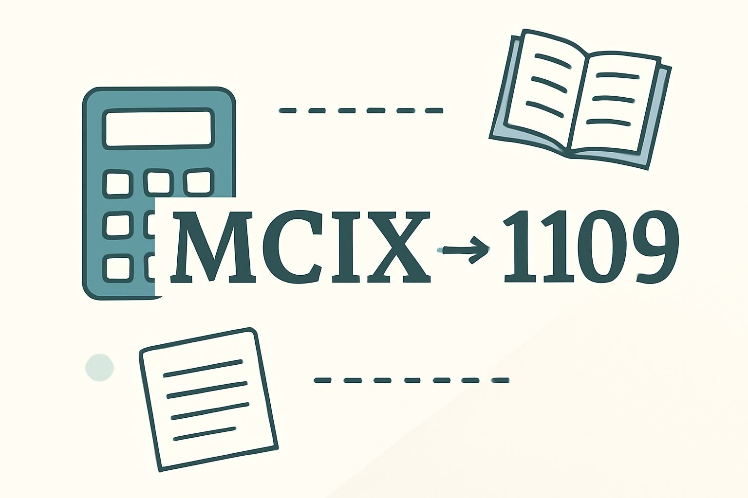 Roman Numerals: 1109