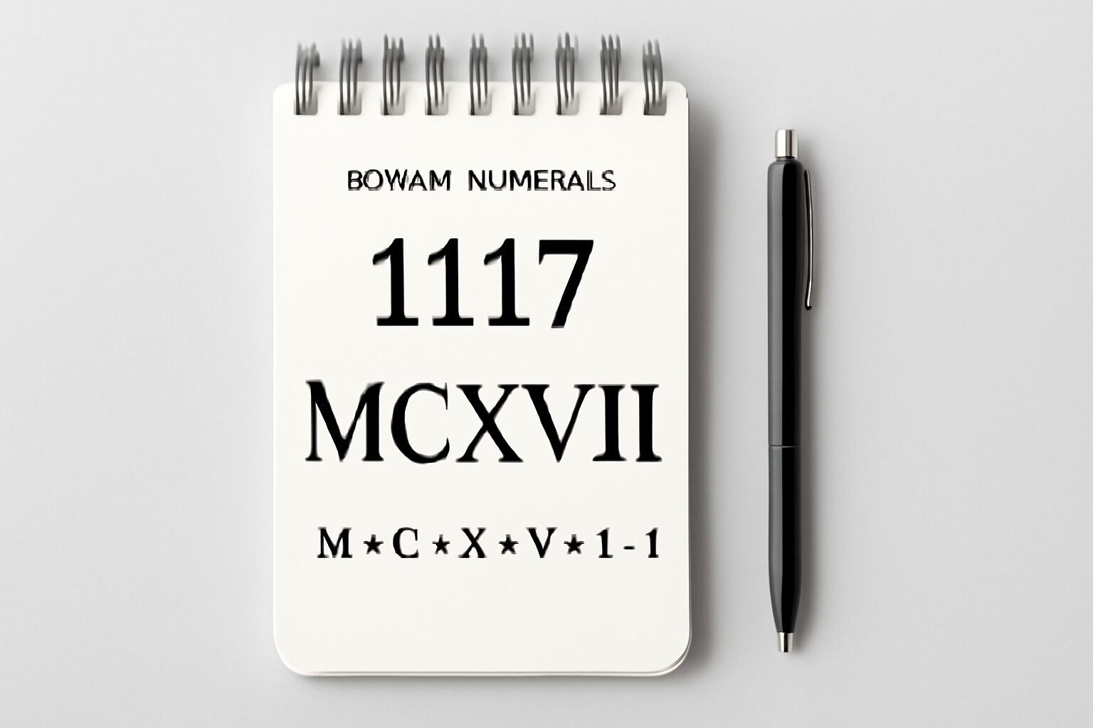 Roman Numerals: 1117