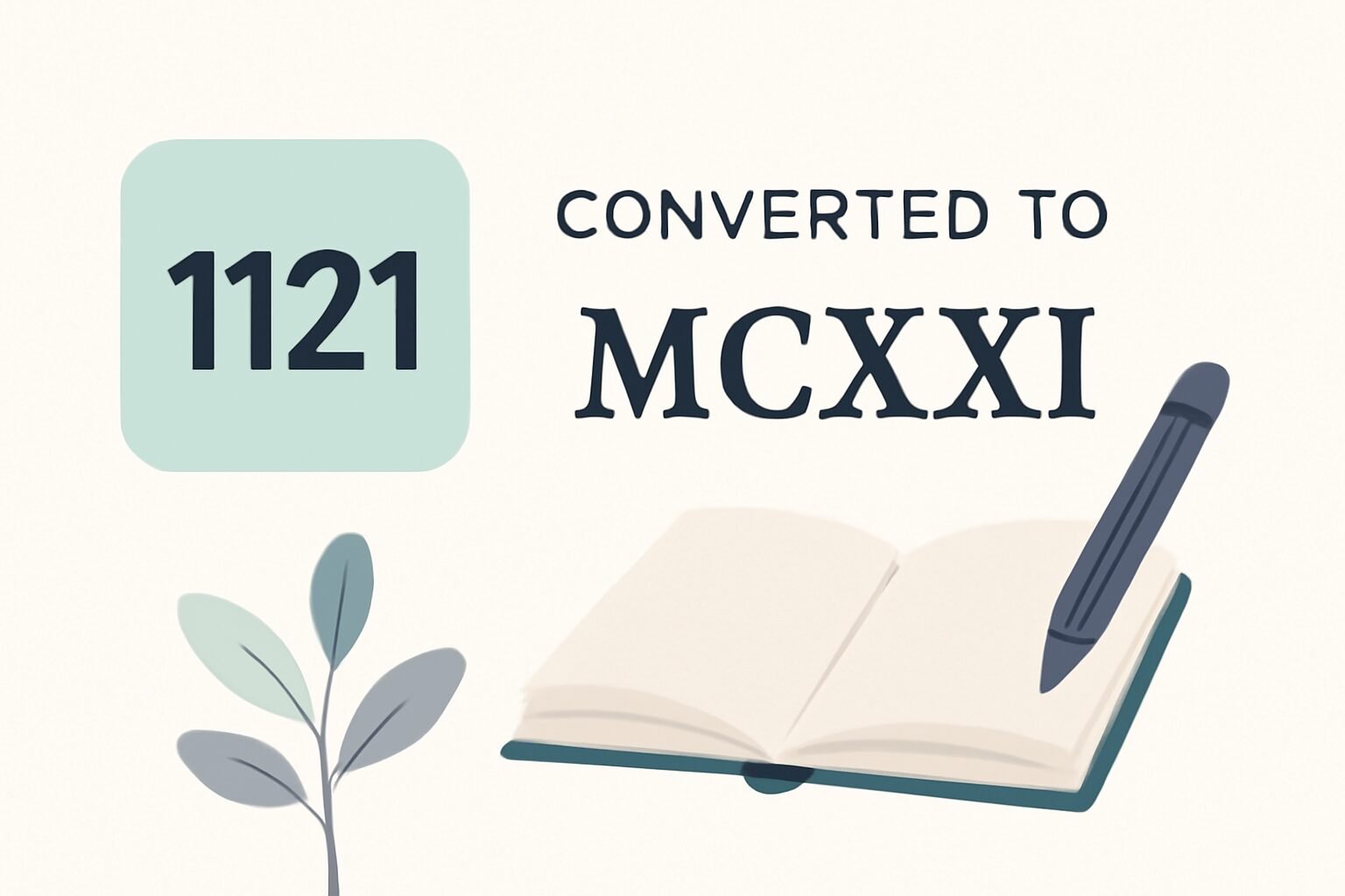 Roman Numerals: 1121