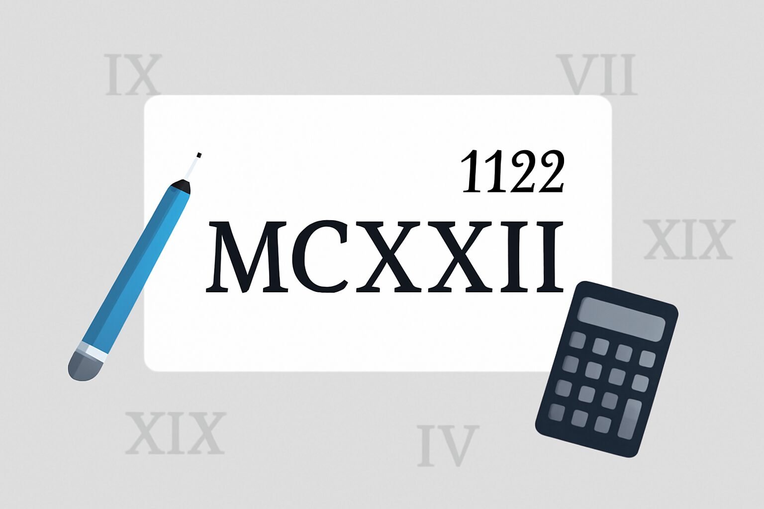 Roman Numerals: 1122