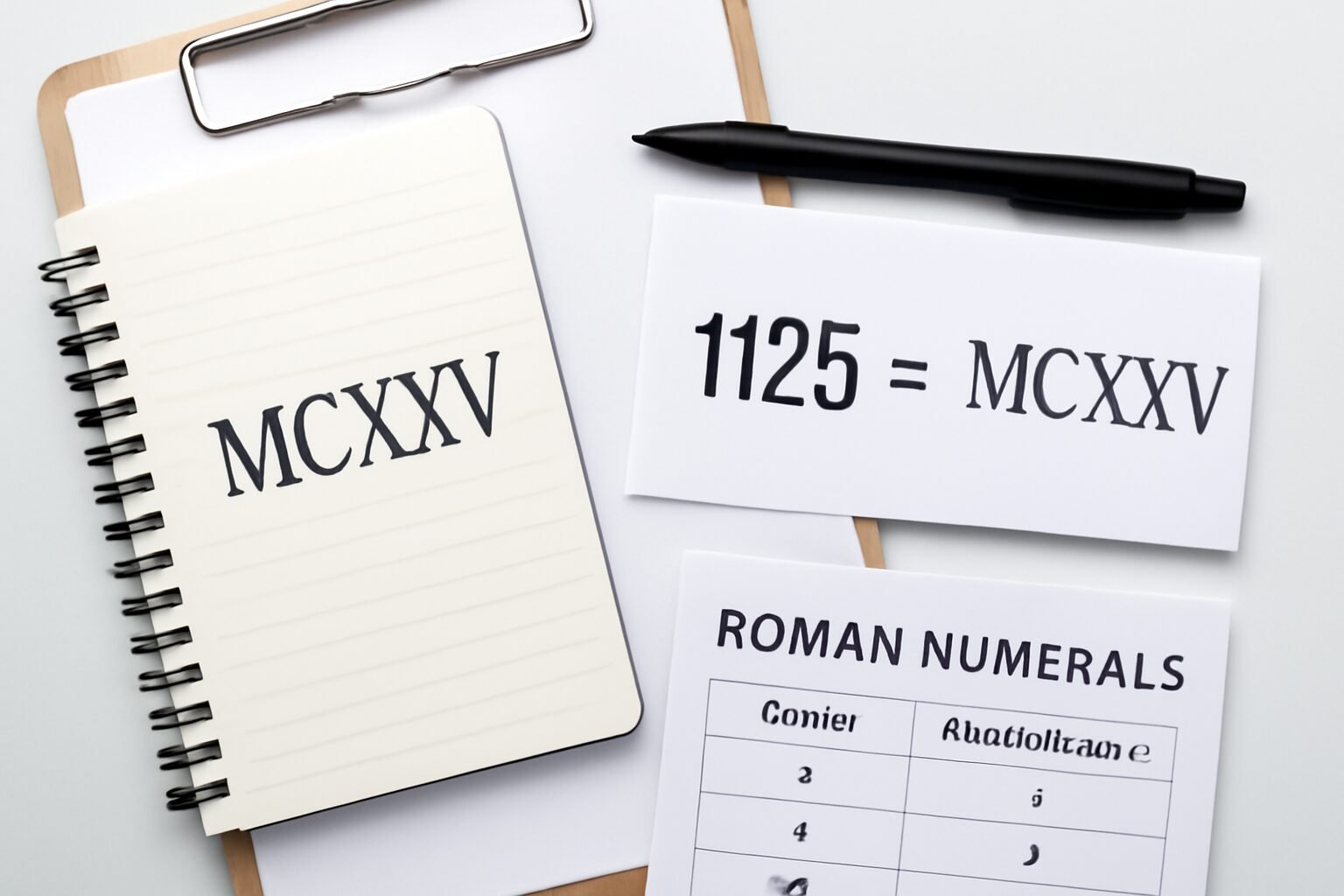 Roman Numerals: 1125
