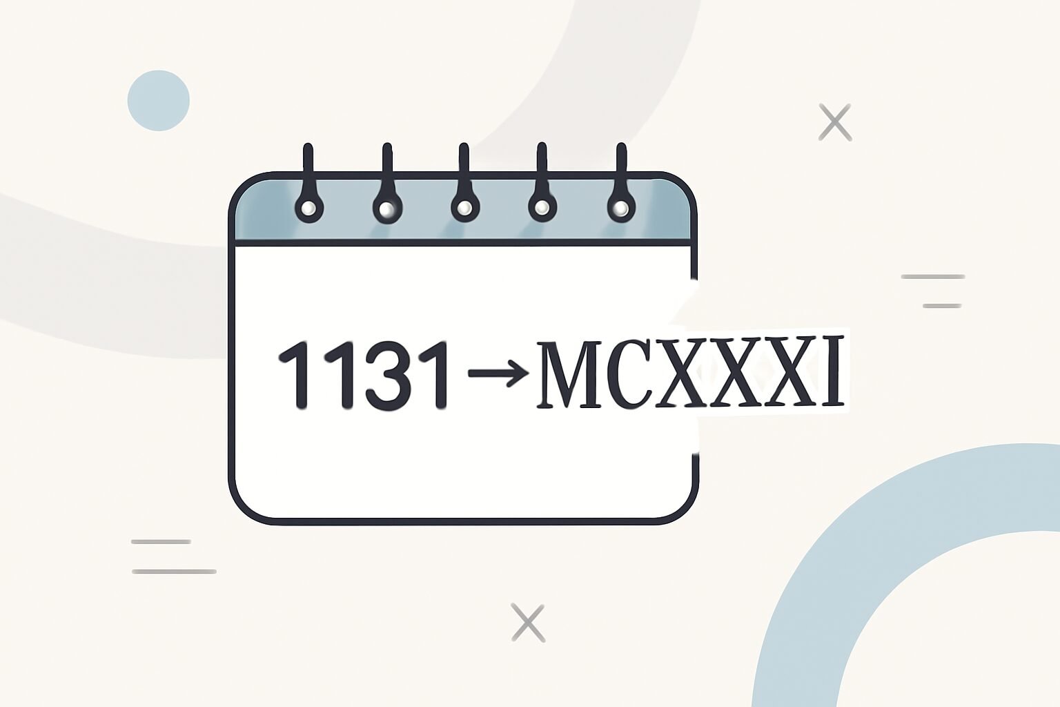 Roman Numerals: 1131