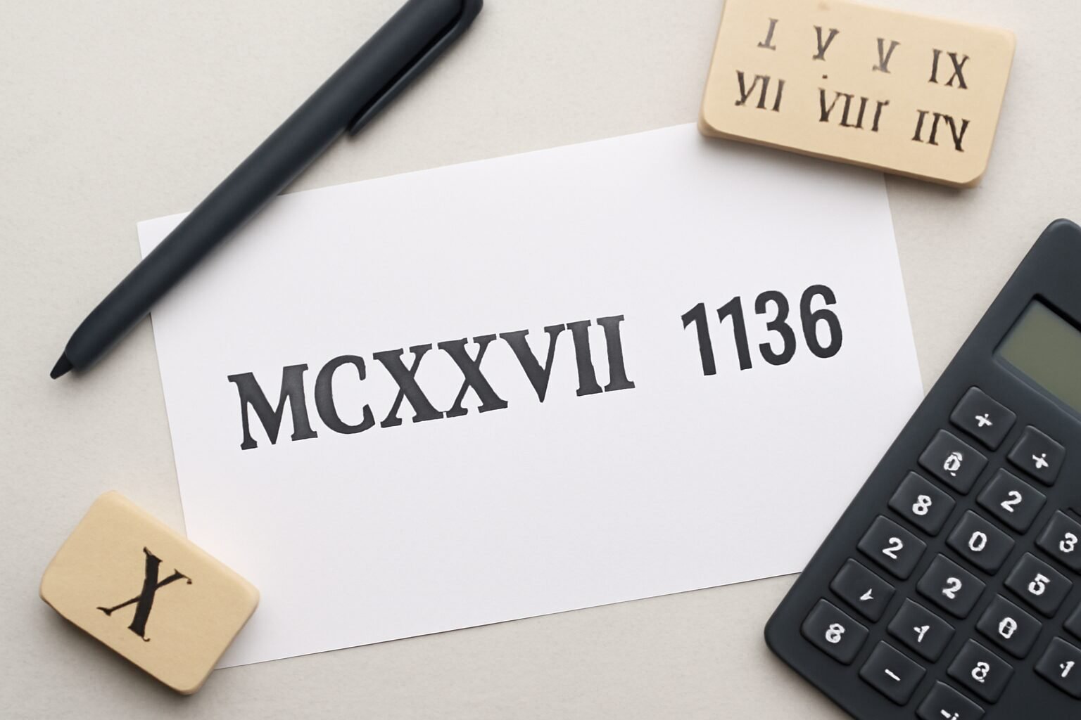 Roman Numerals: 1136
