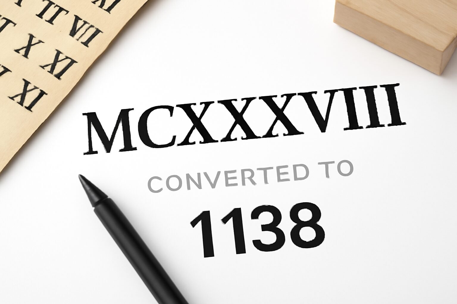 Roman Numerals: 1138