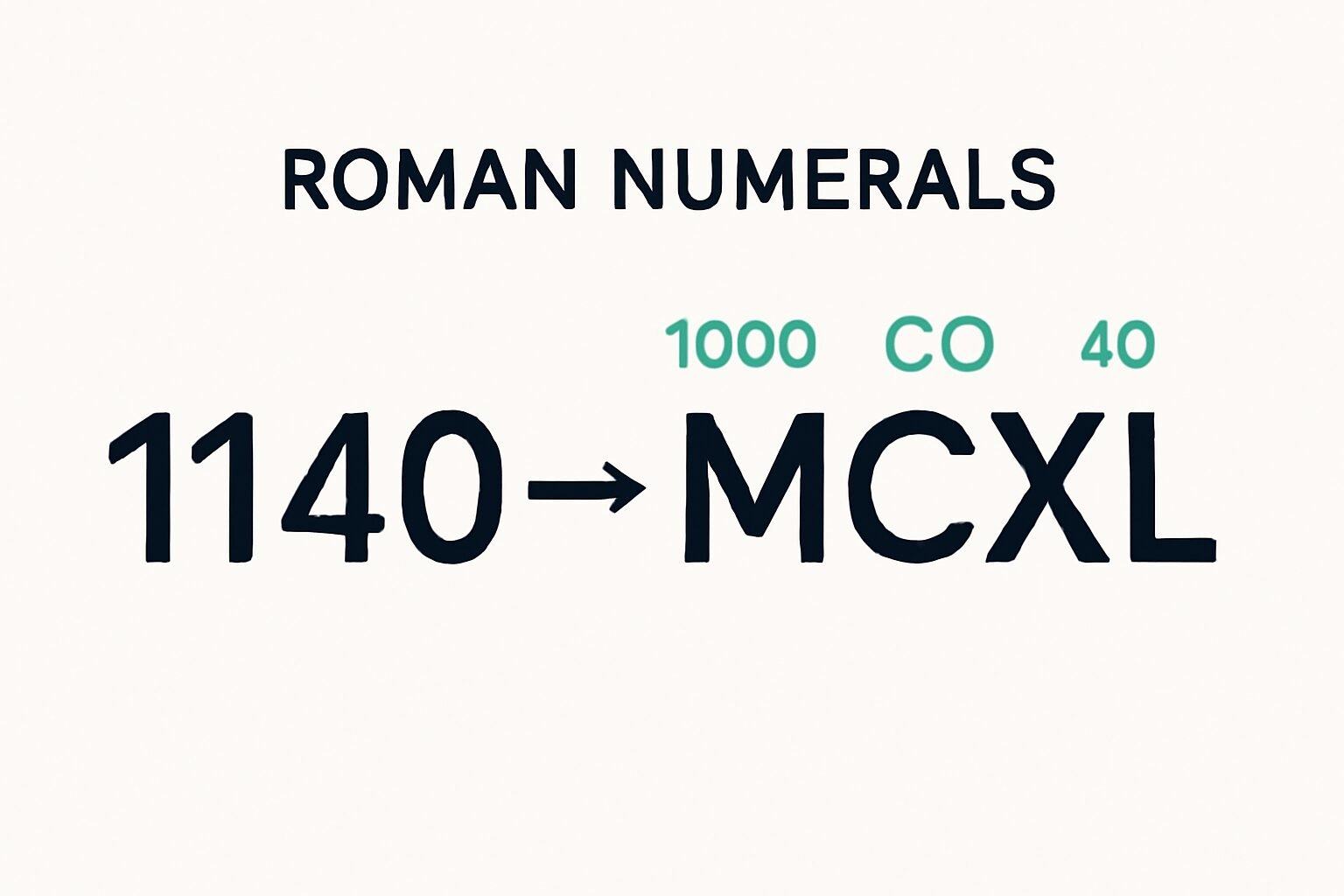 Roman Numerals: 1140