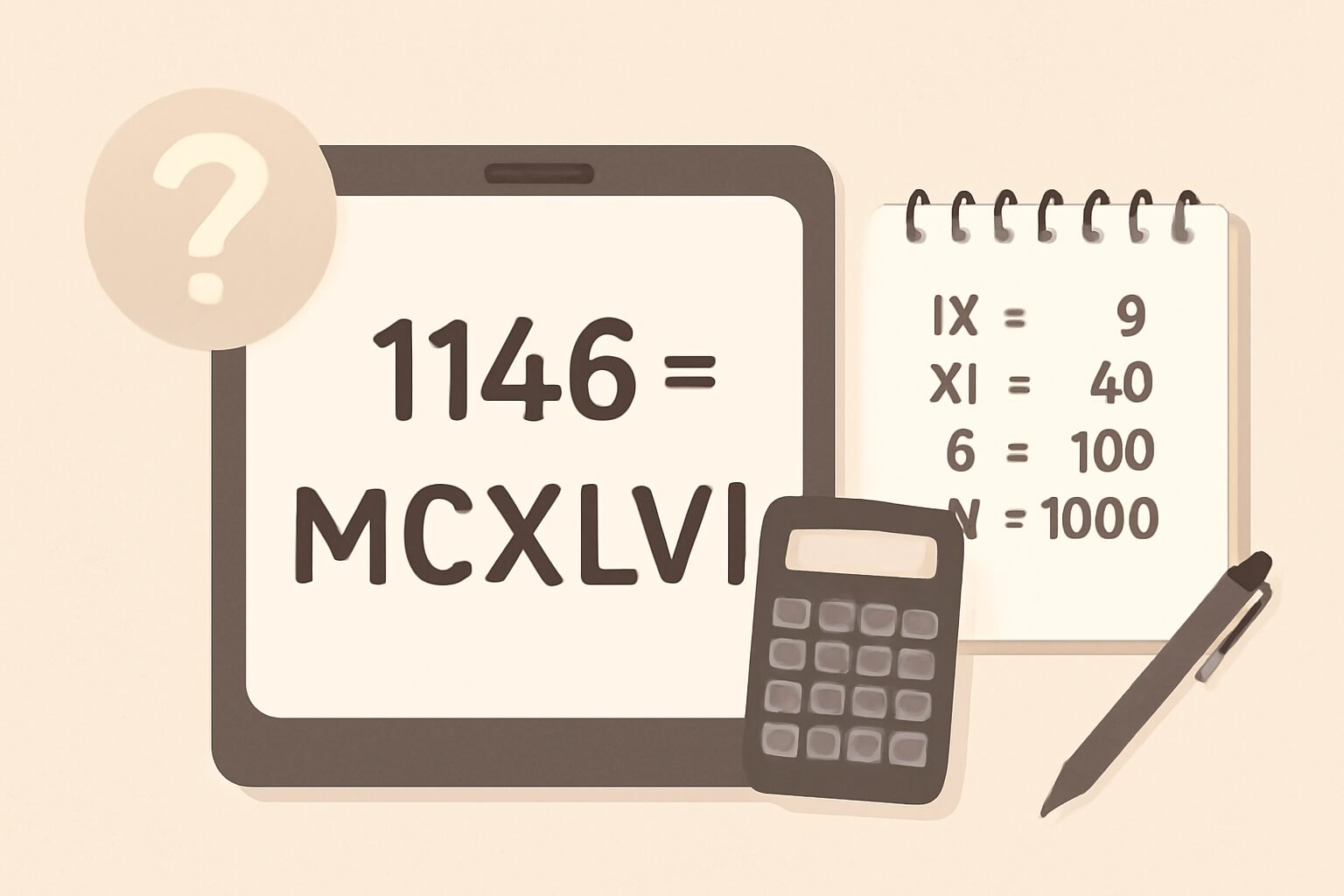 Roman Numerals: 1146