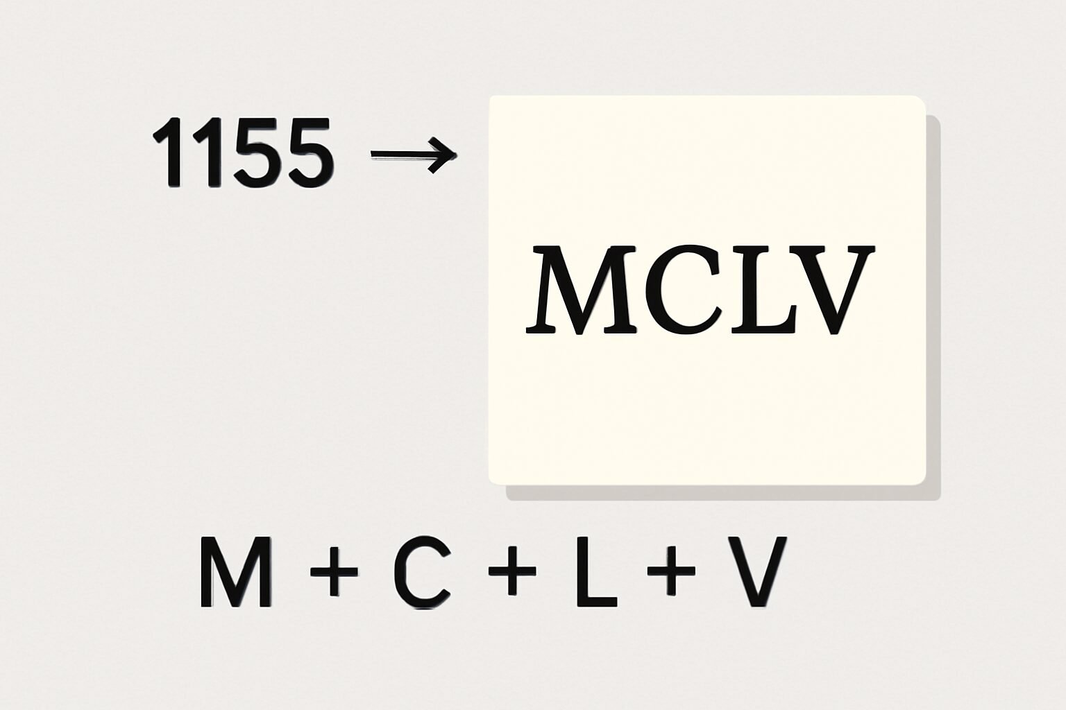 Roman Numerals: 1155