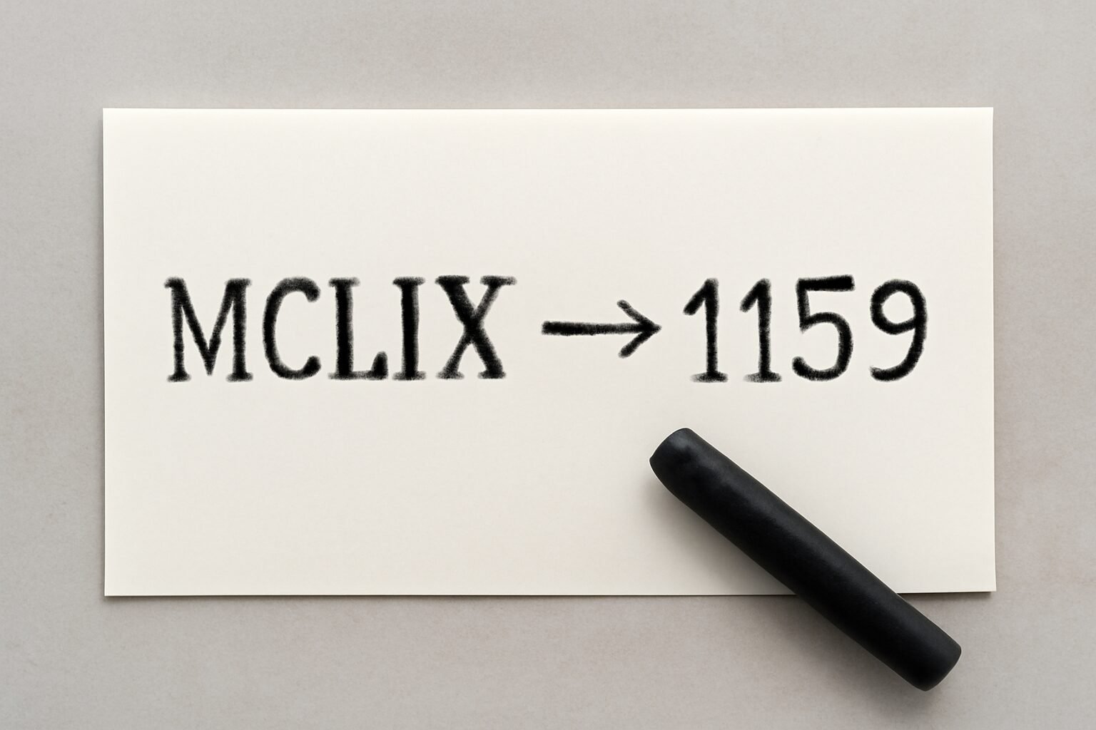 Roman Numerals: 1159
