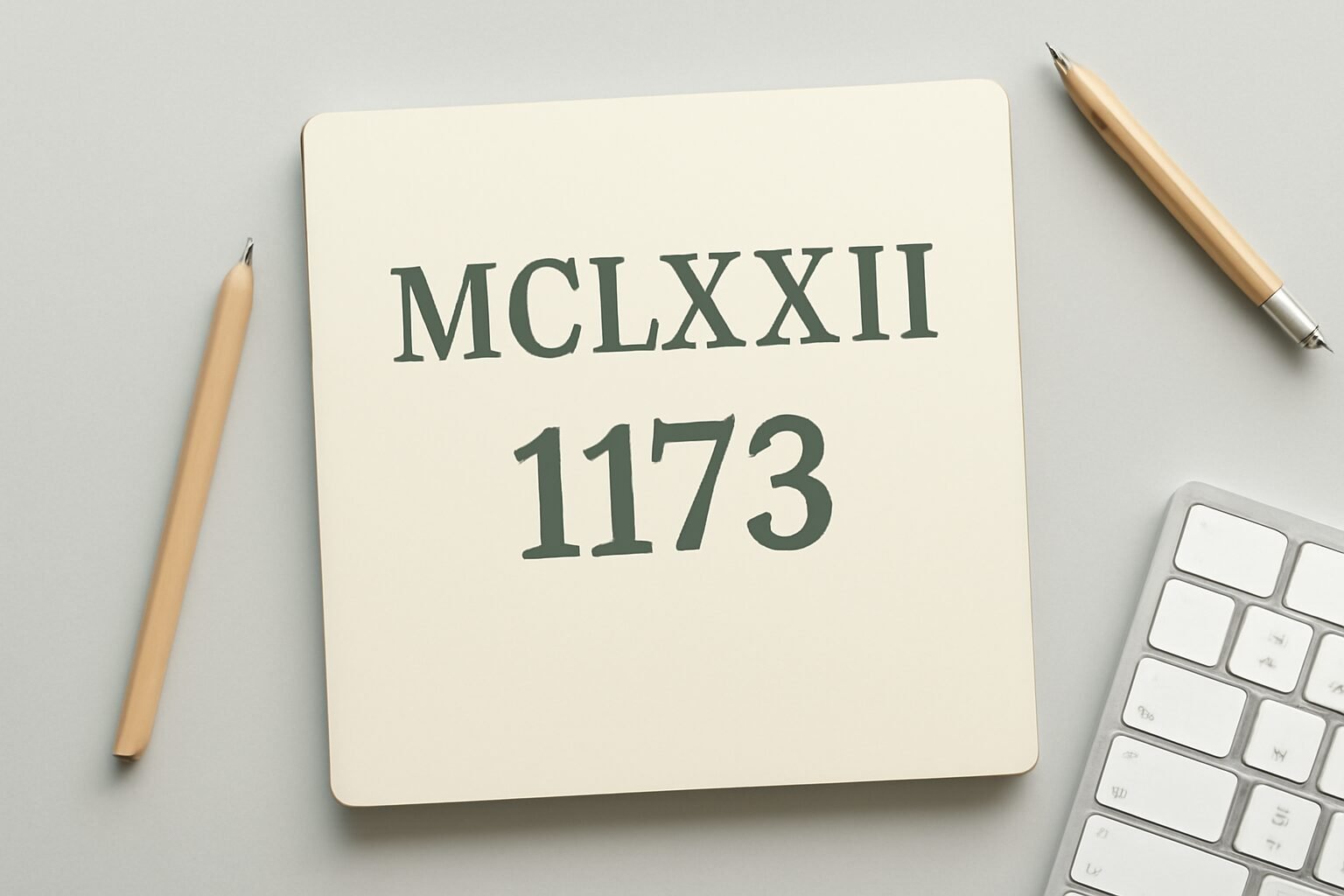 Roman Numerals: 1173