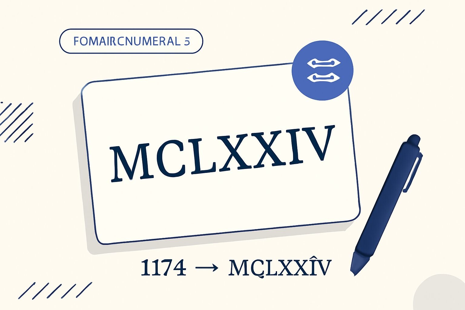 Roman Numerals: 1174