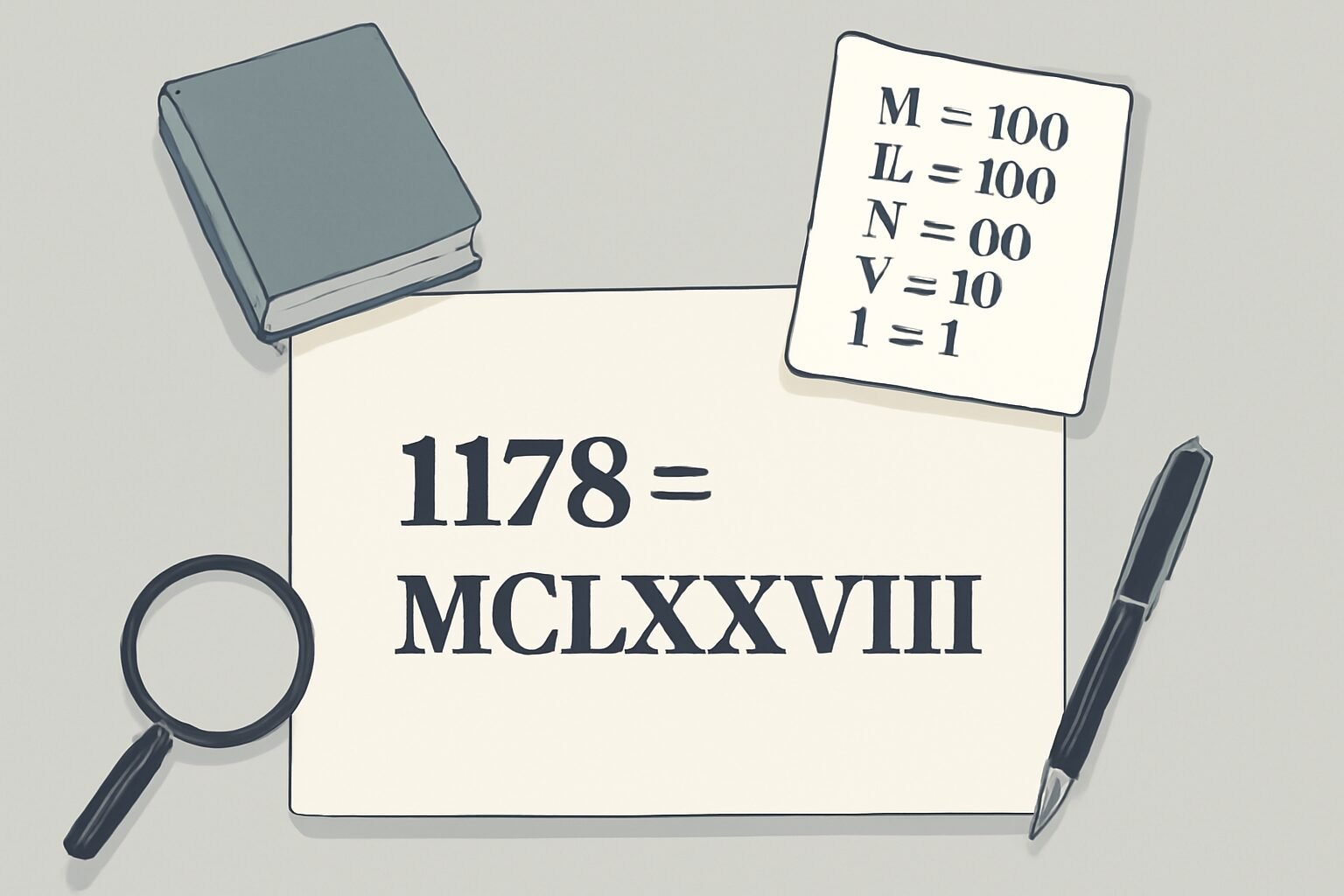 Roman Numerals: 1178