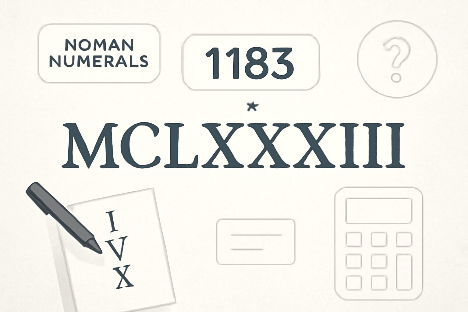 Roman Numerals: 1183