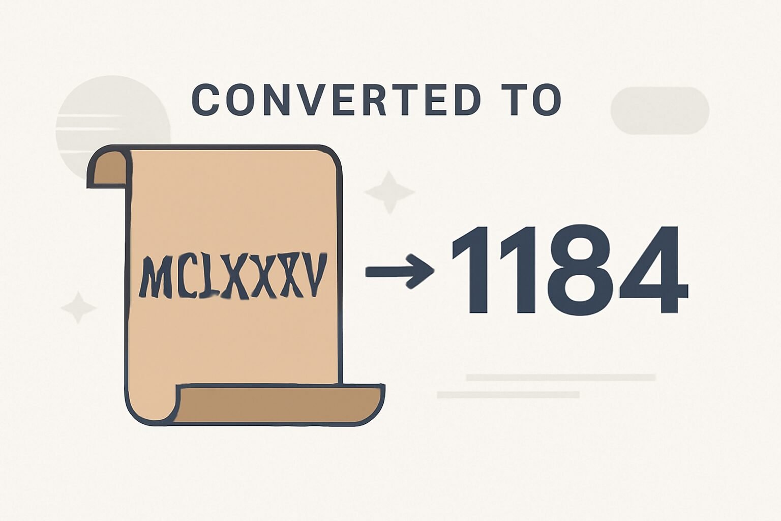 Roman Numerals: 1184