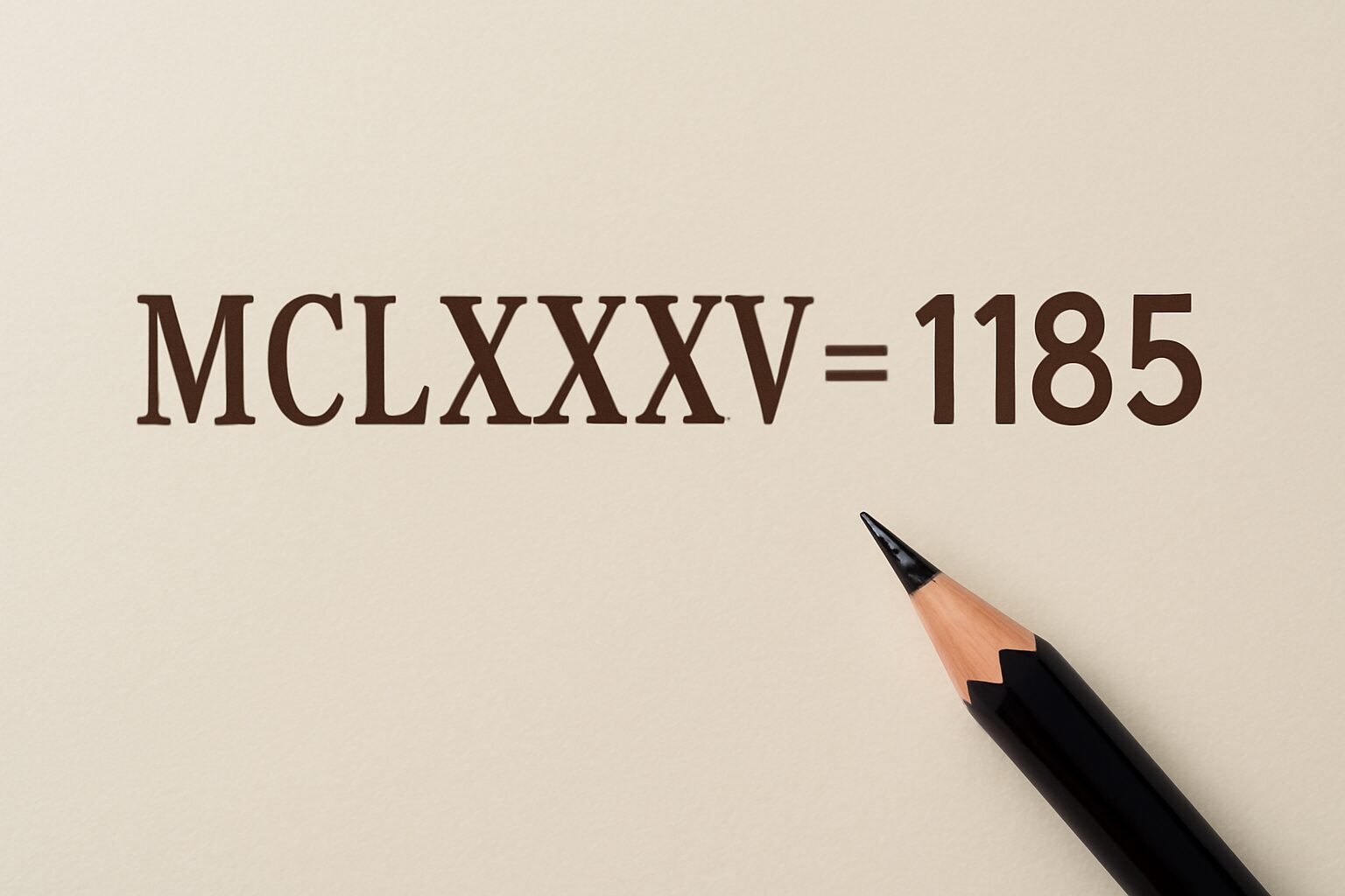 Roman Numerals: 1185