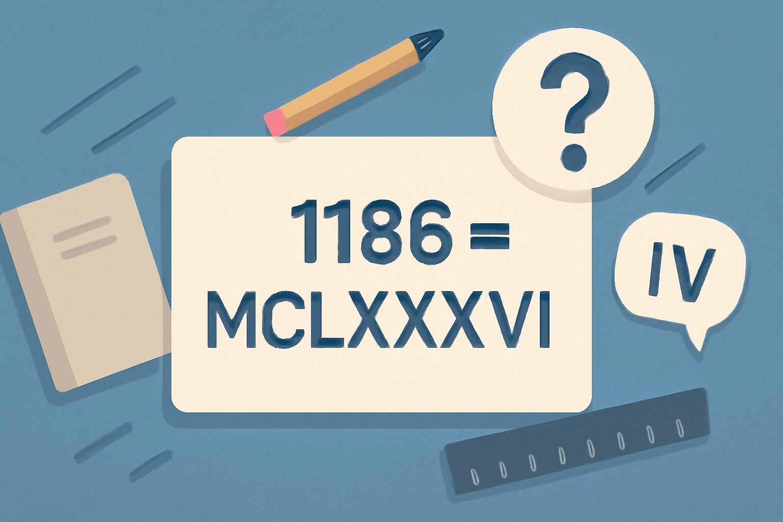 Roman Numerals: 1186