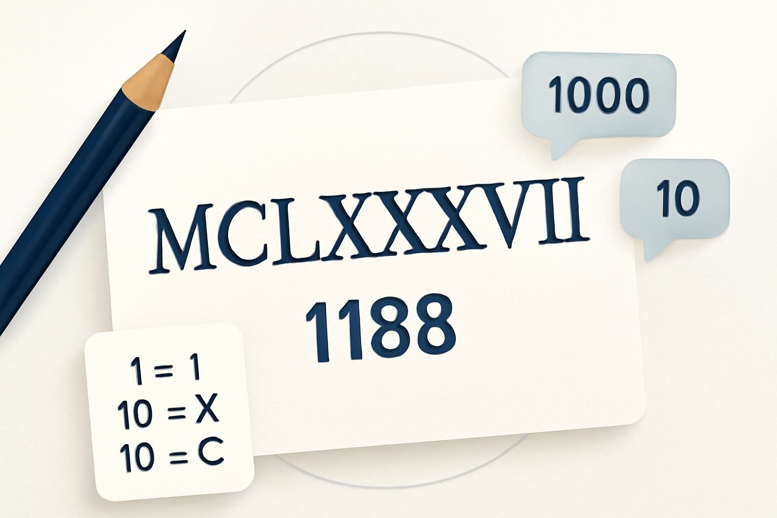 Roman Numerals: 1188