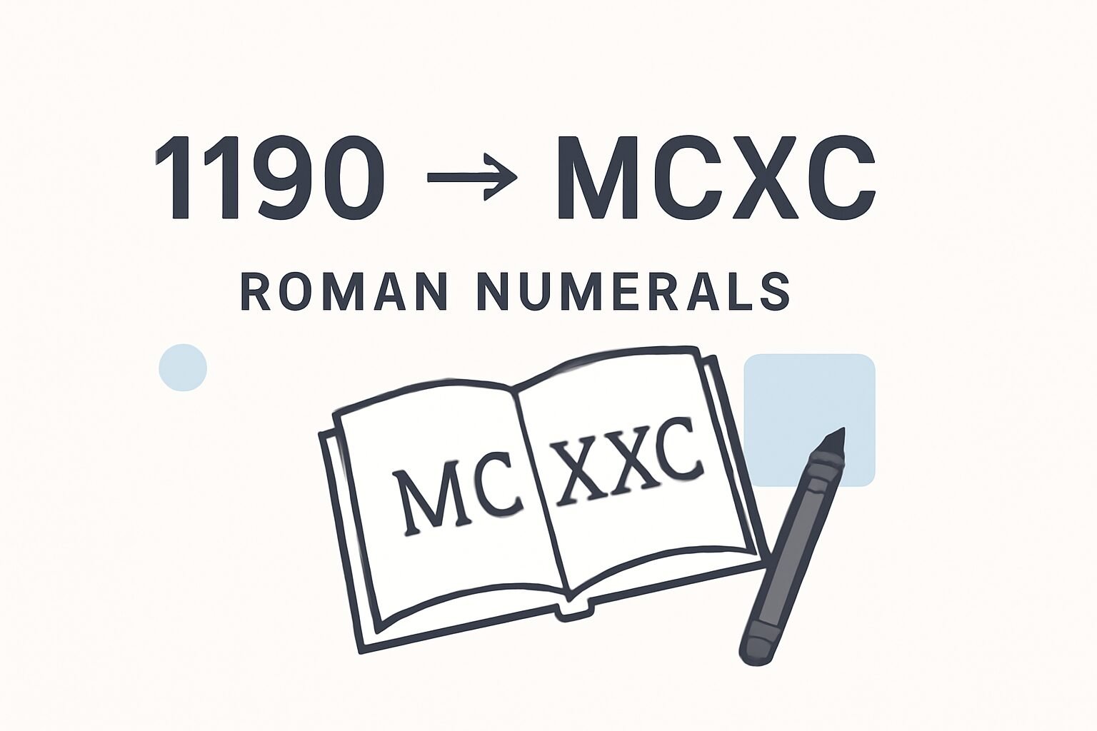 Roman Numerals: 1190