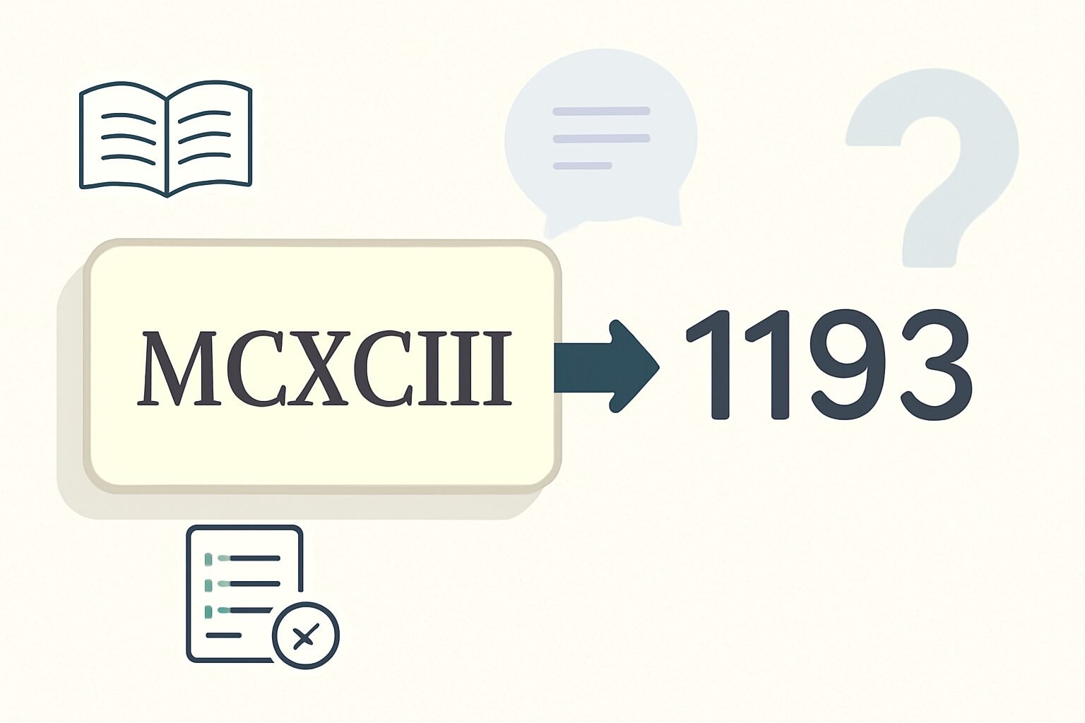 Roman Numerals: 1193
