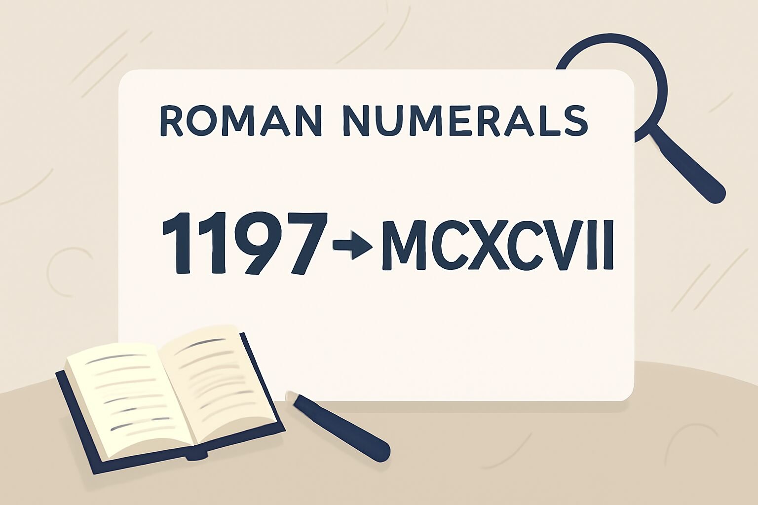 Roman Numerals: 1197