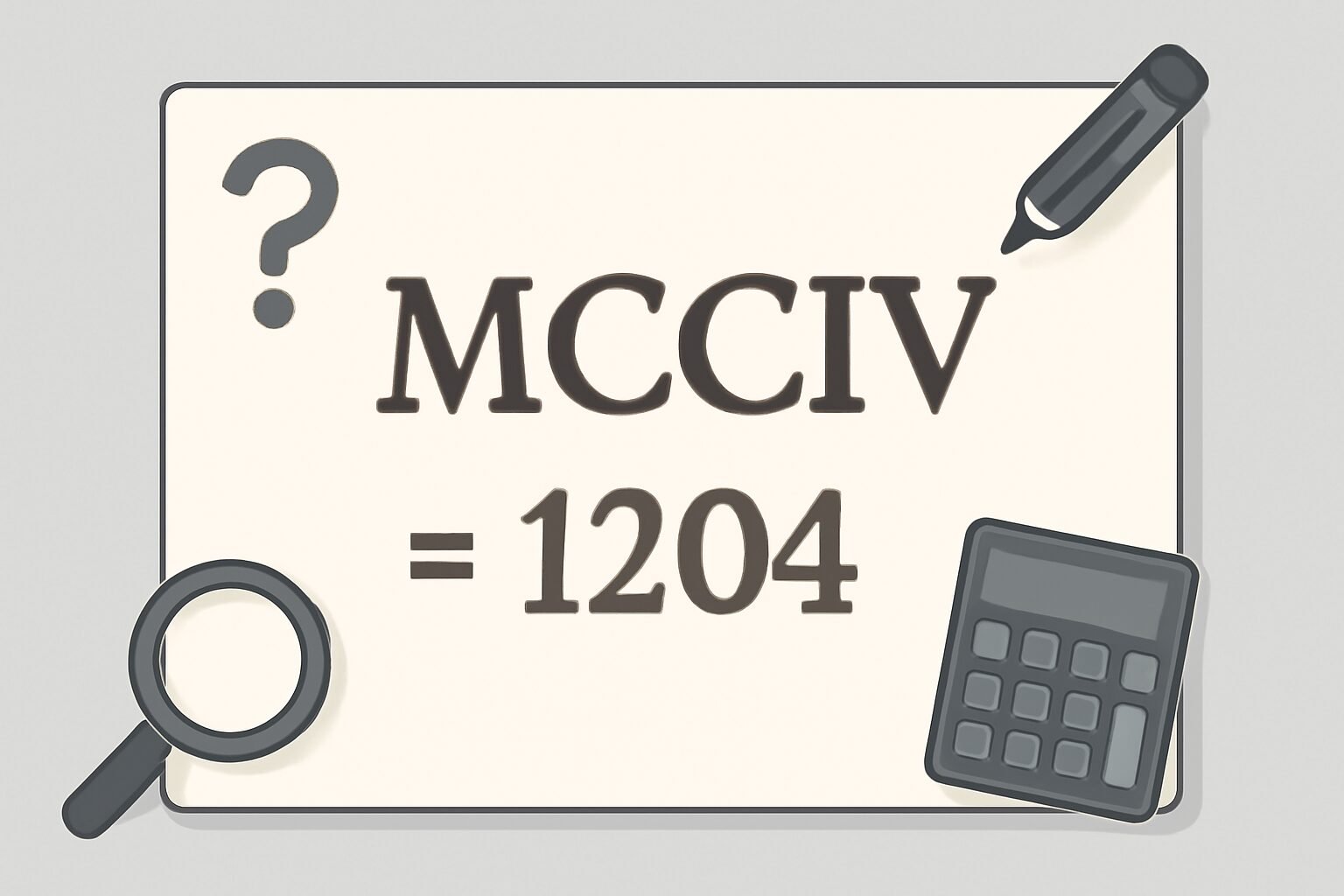 Roman Numerals: 1204