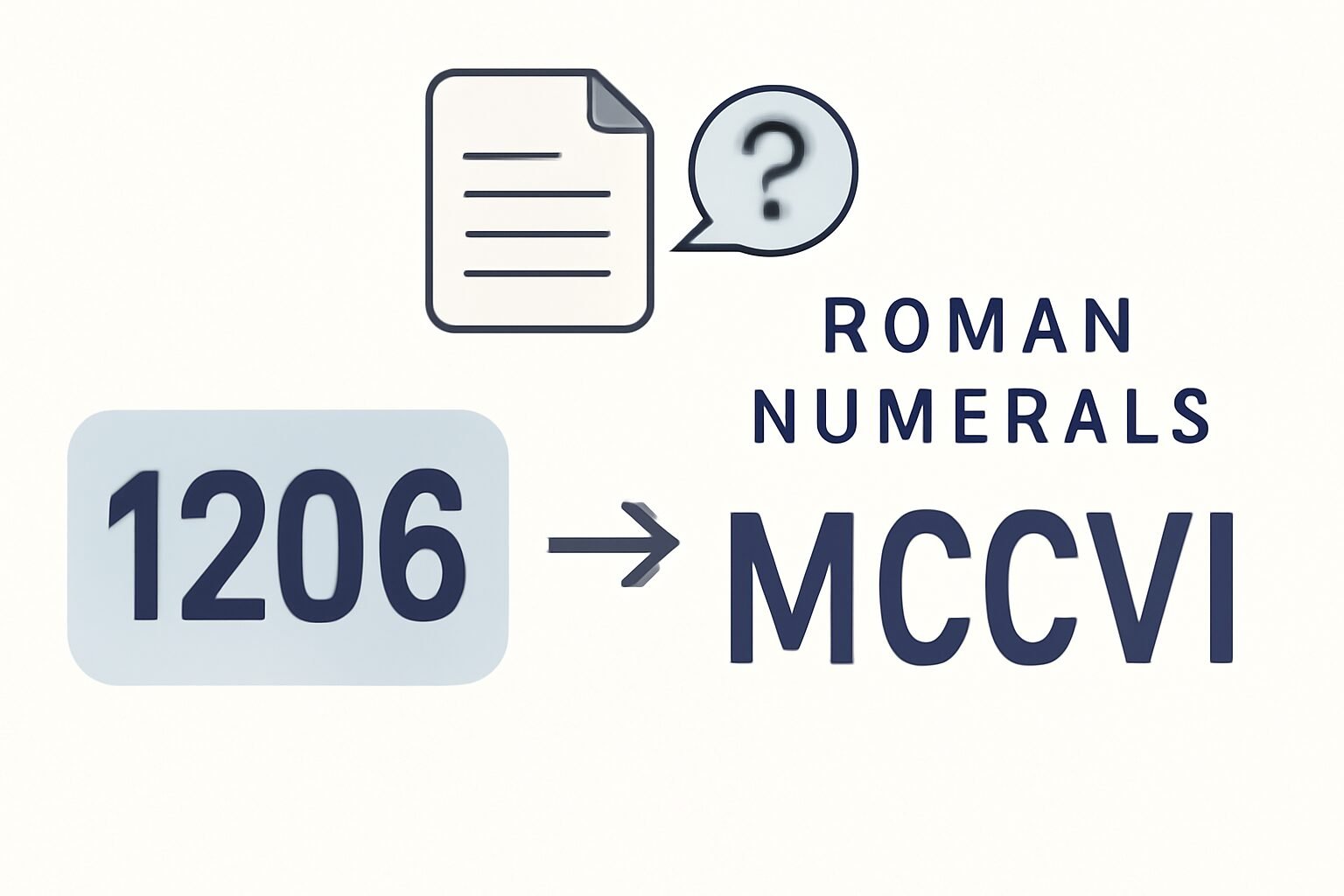 Roman Numerals: 1206