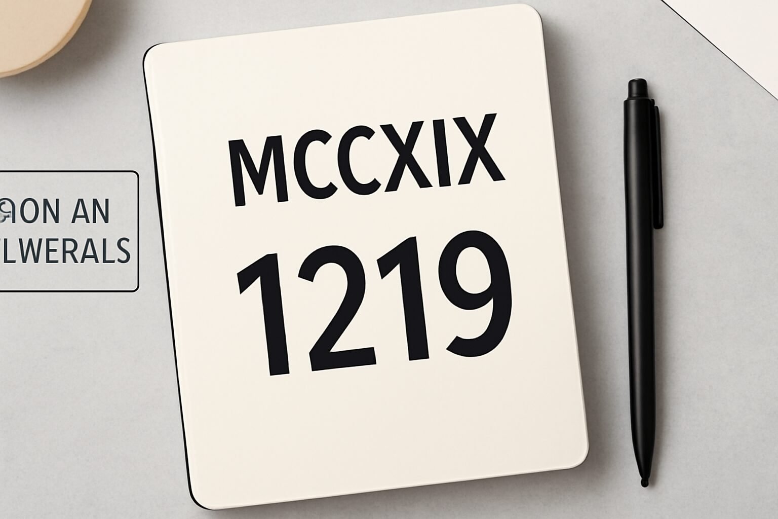Roman Numerals: 1219