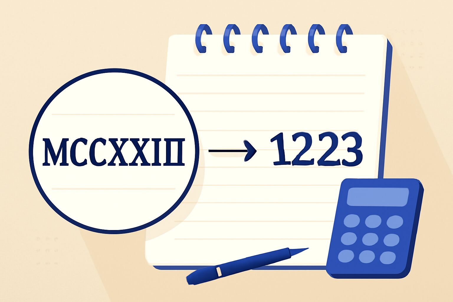 Roman Numerals: 1223