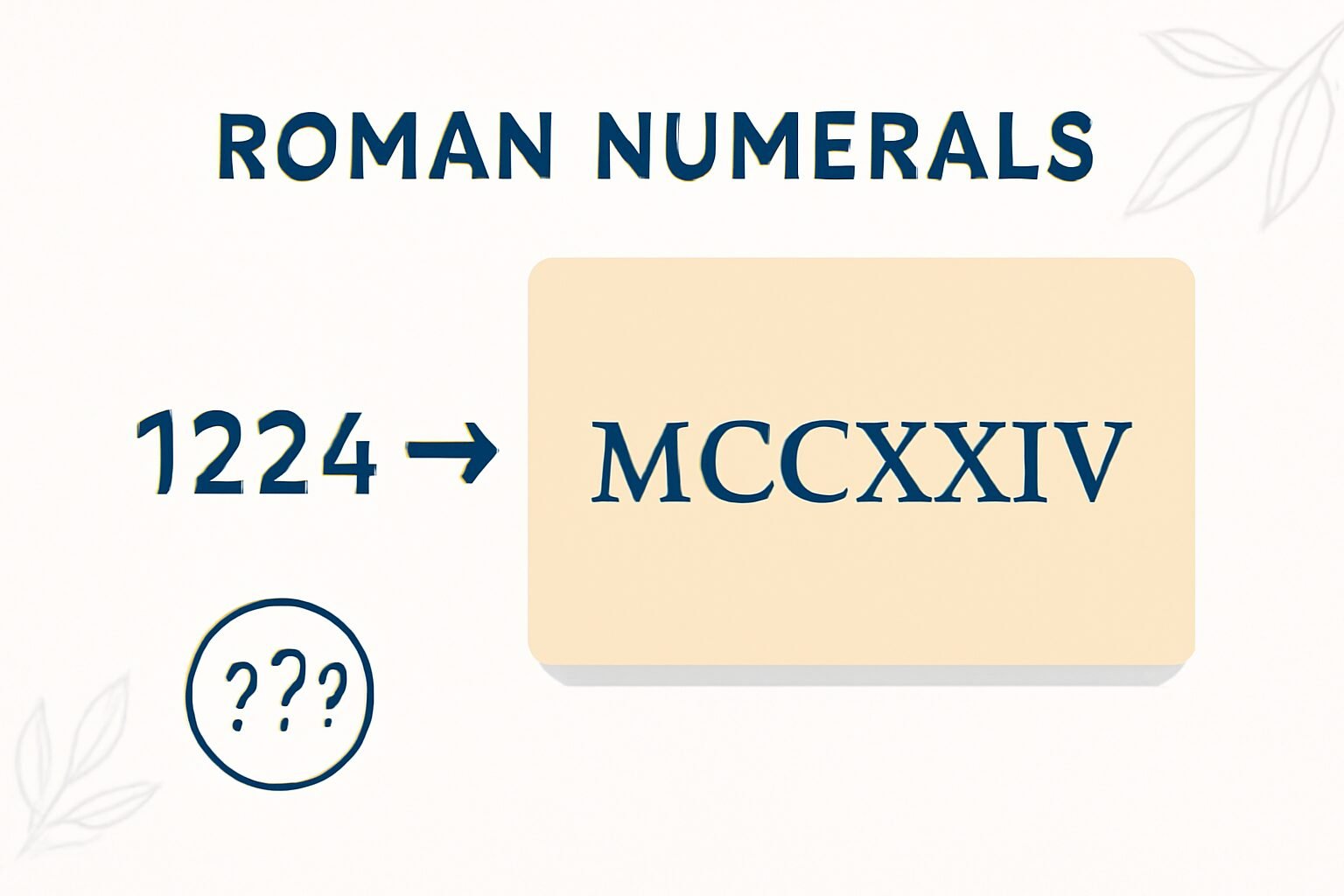 Roman Numerals: 1224