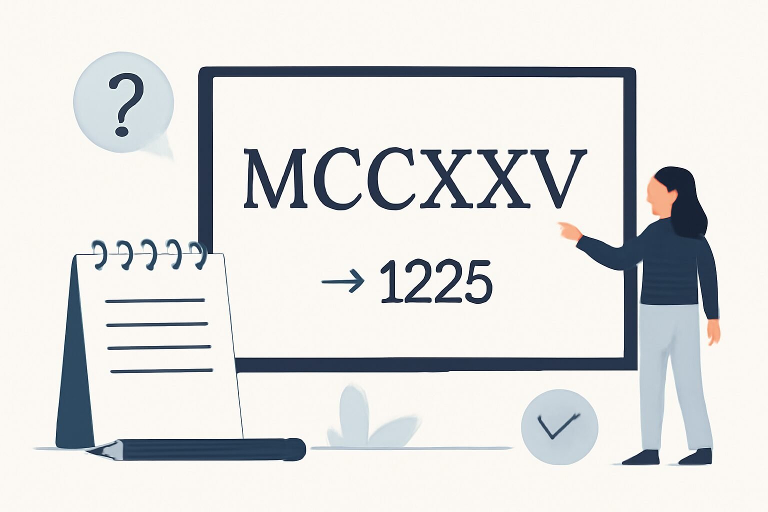 Roman Numerals: 1225