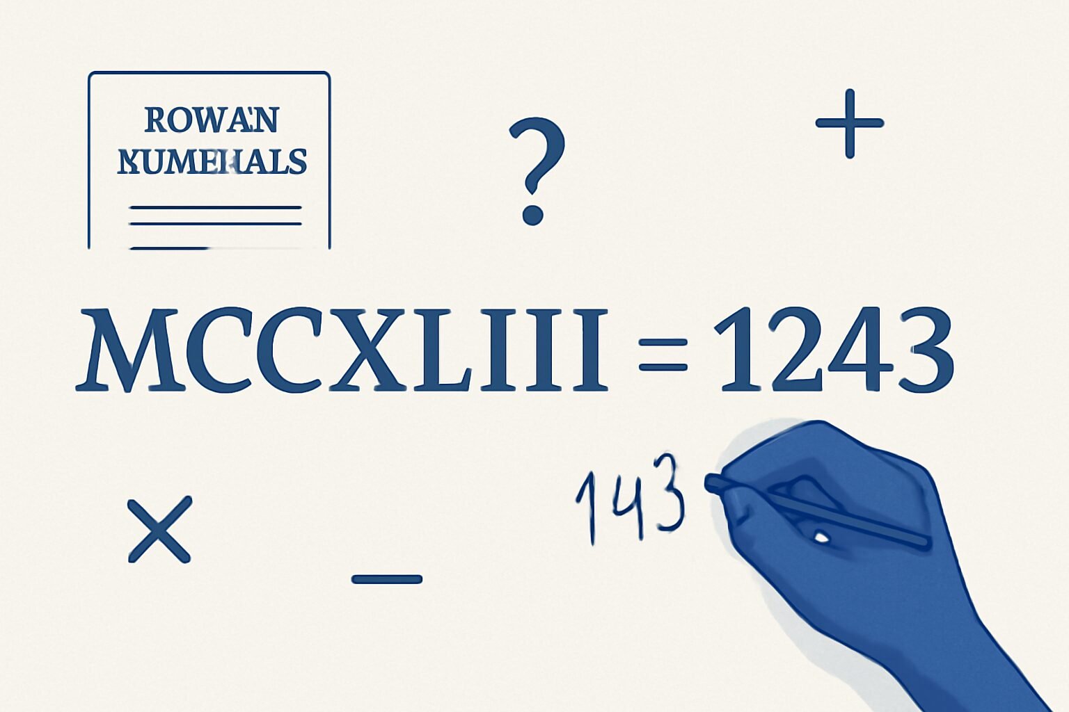 Roman Numerals: 1243