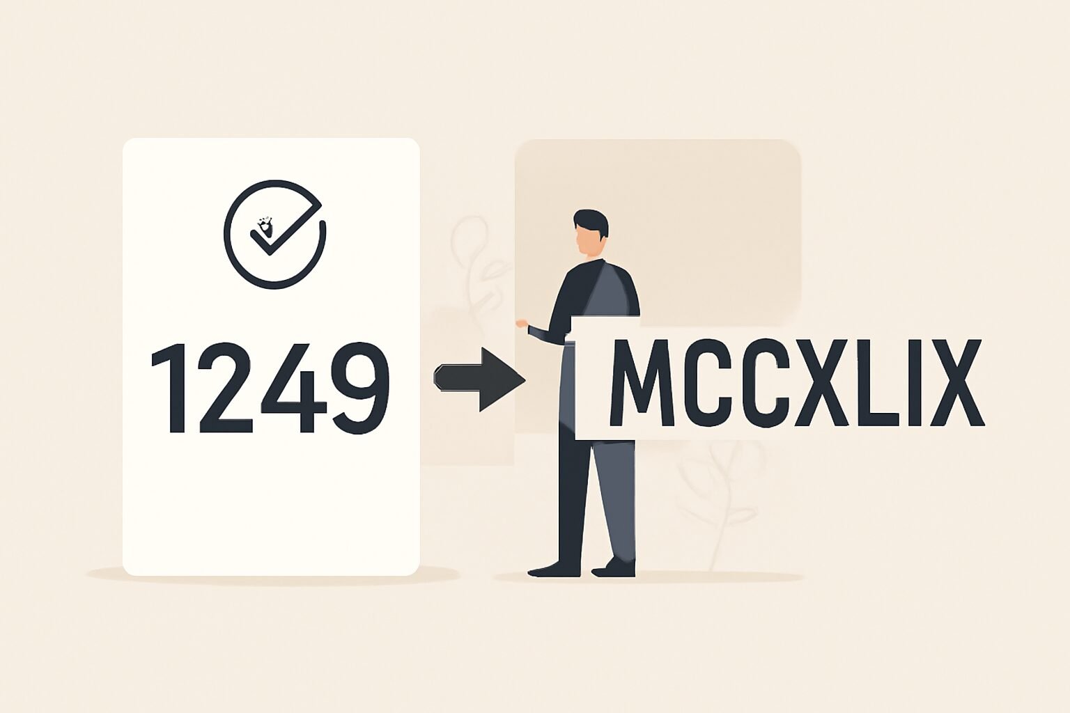 Roman Numerals: 1249